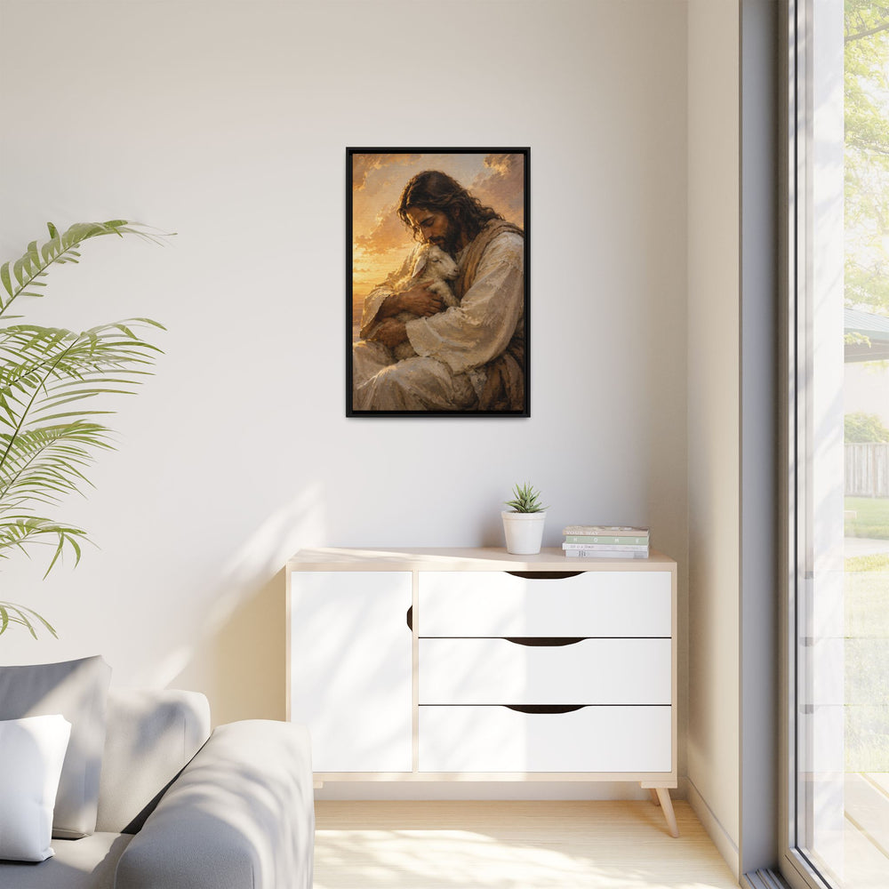 Comfort in His Presence – Framed Canvas