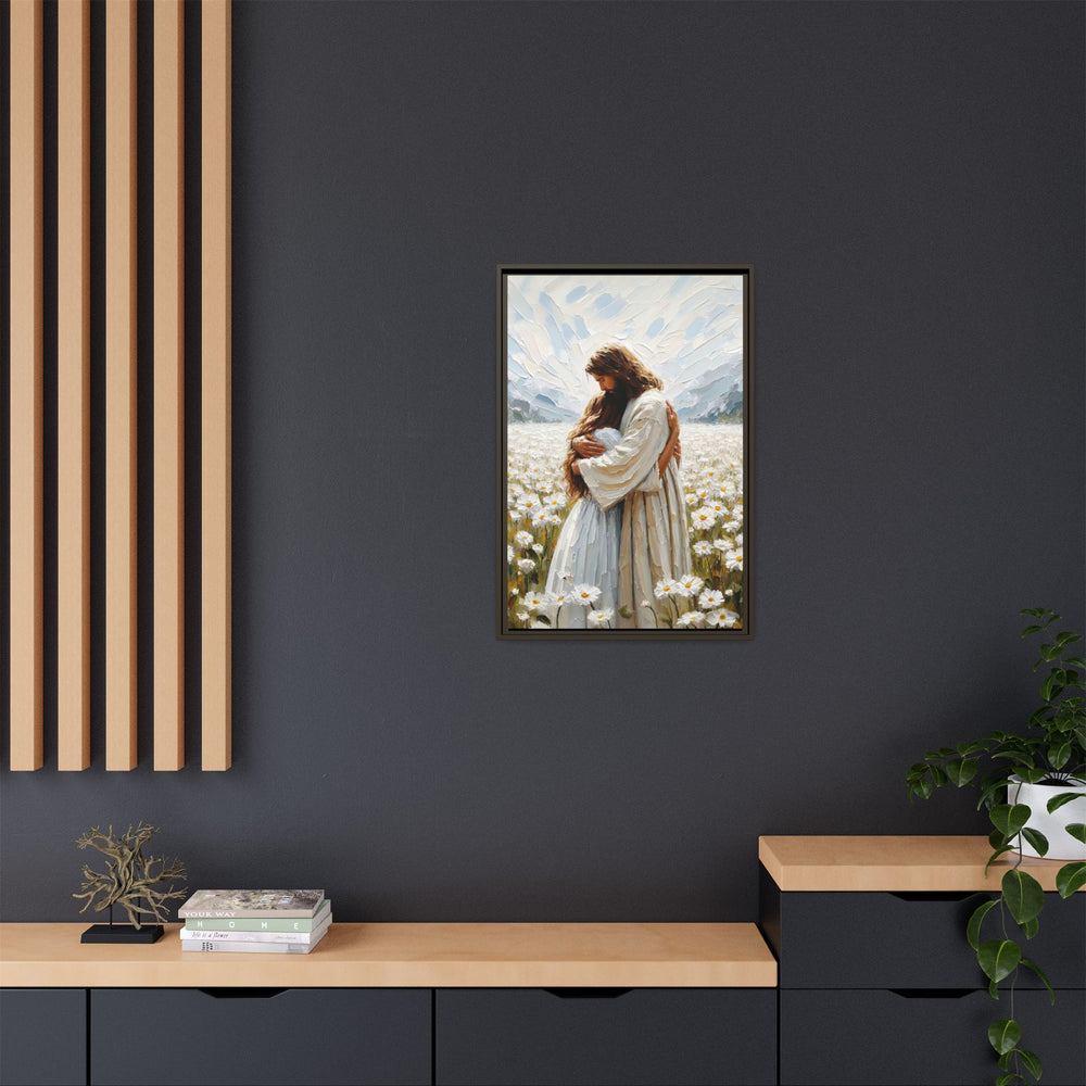 Held by Jesus – Framed Canvas