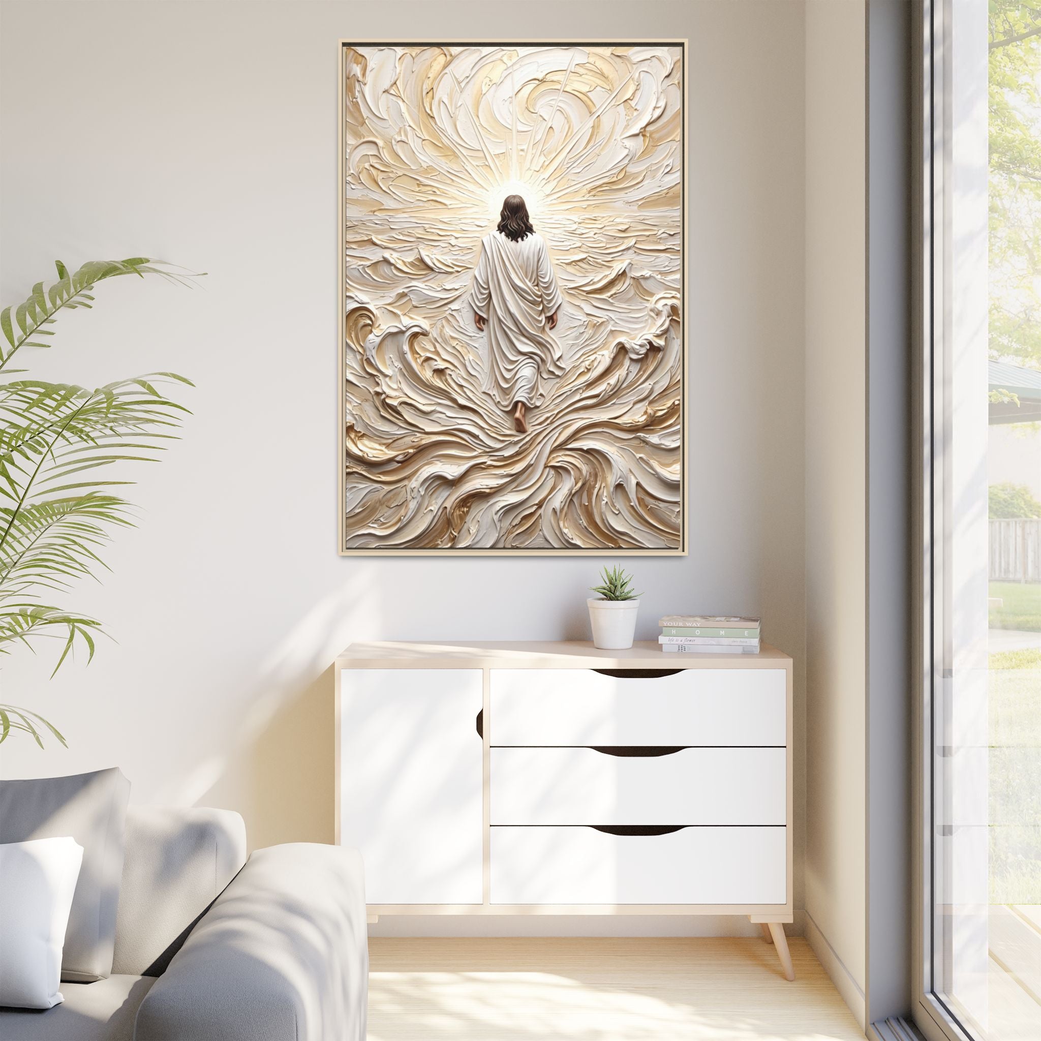 Surrendered in Prayer – Framed Canvas