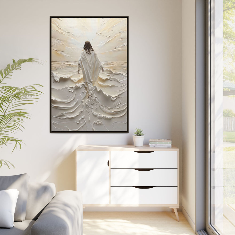Christ Upon the Waves – Framed Canvas