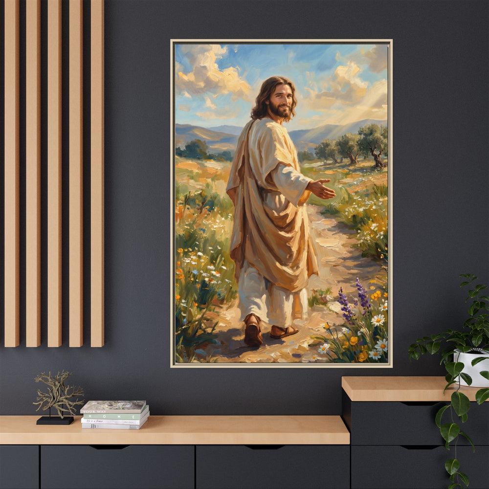 Running to Jesus – Framed Canvas