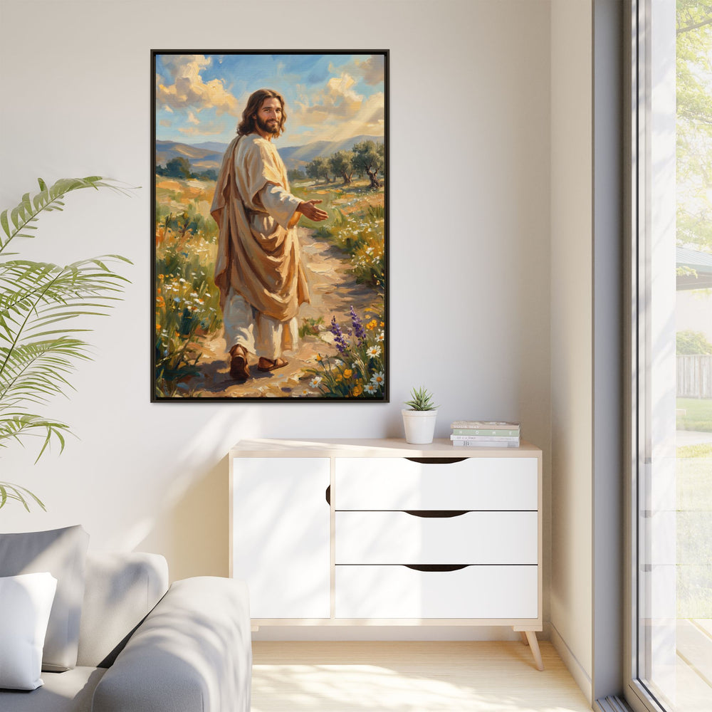 Running to Jesus – Framed Canvas