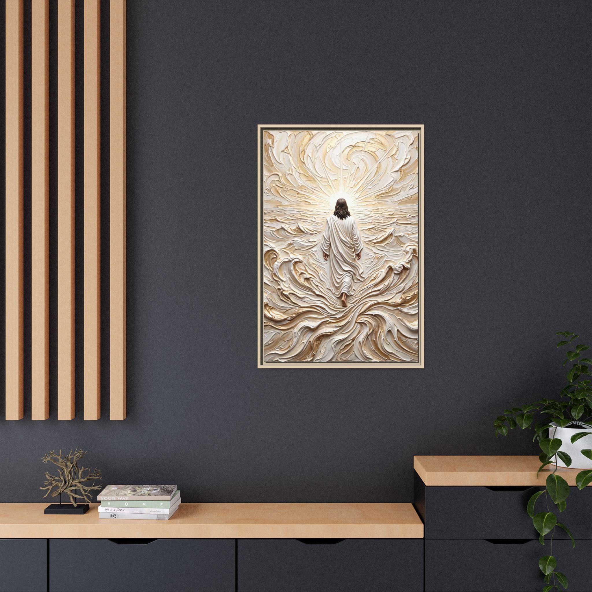 Surrendered in Prayer – Framed Canvas