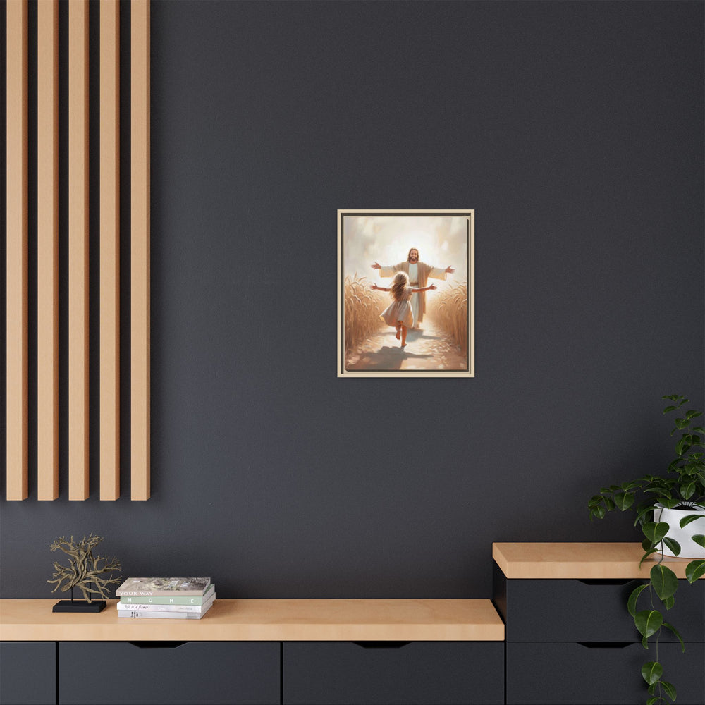 With Open Arms – Framed Canvas
