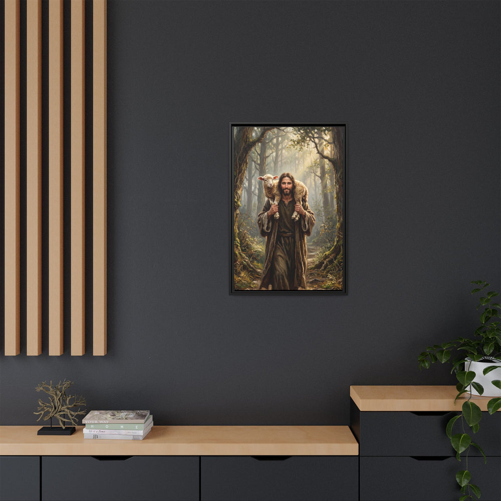 Jesus and the Child – Framed Canvas