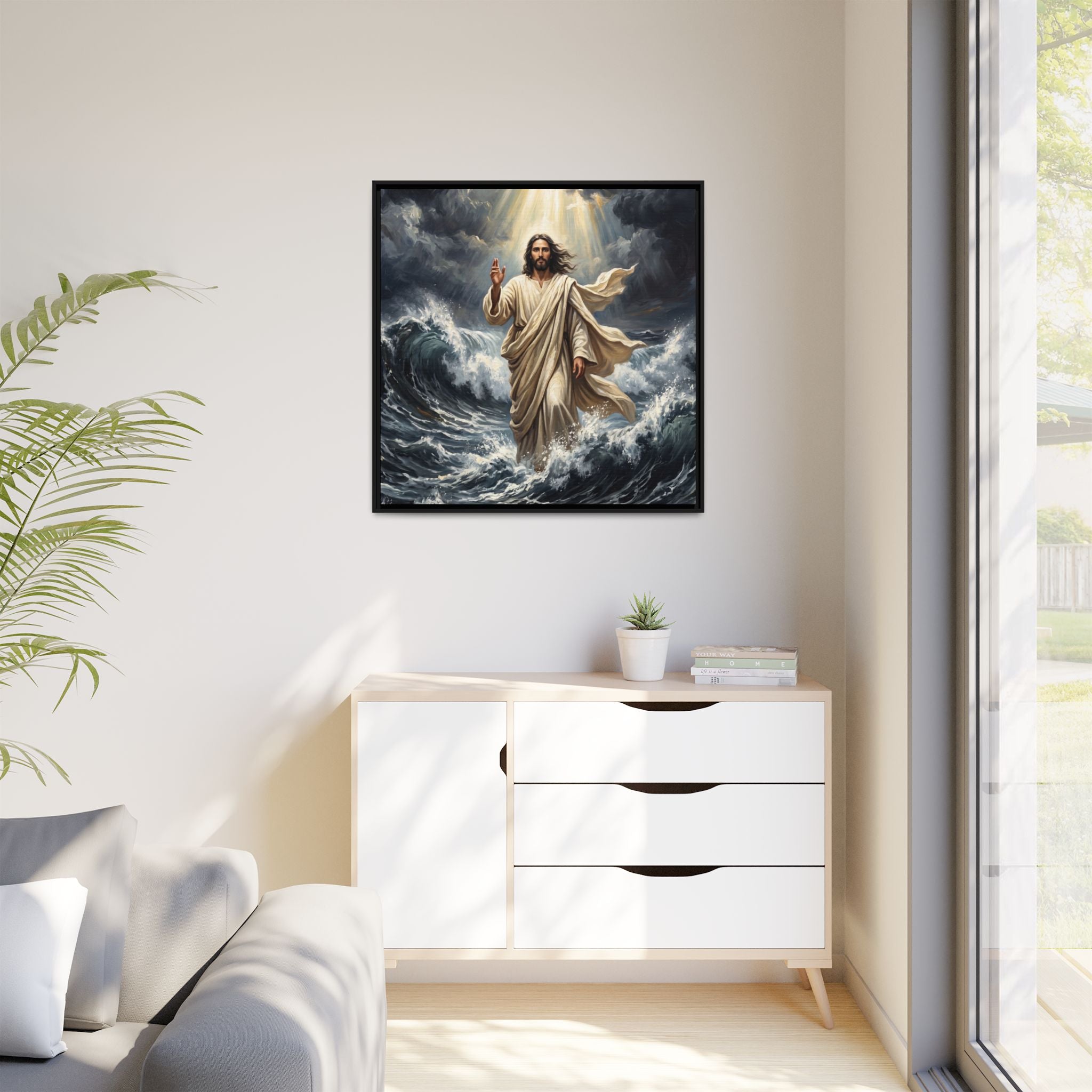 Master of the Storm – Framed Canvas