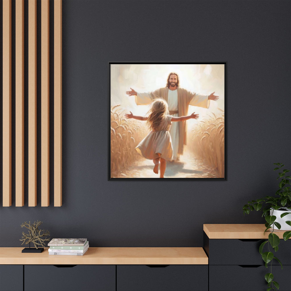 With Open Arms – Framed Canvas