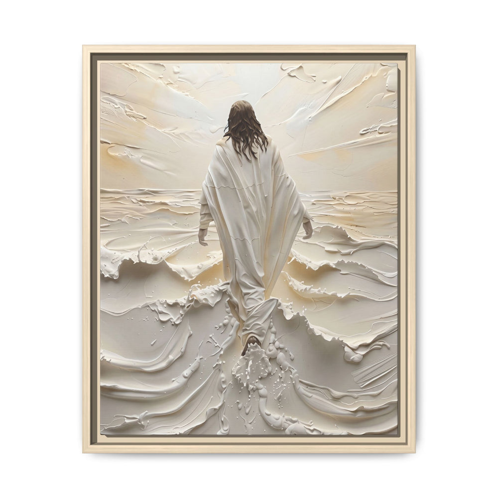Christ Upon the Waves – Framed Canvas