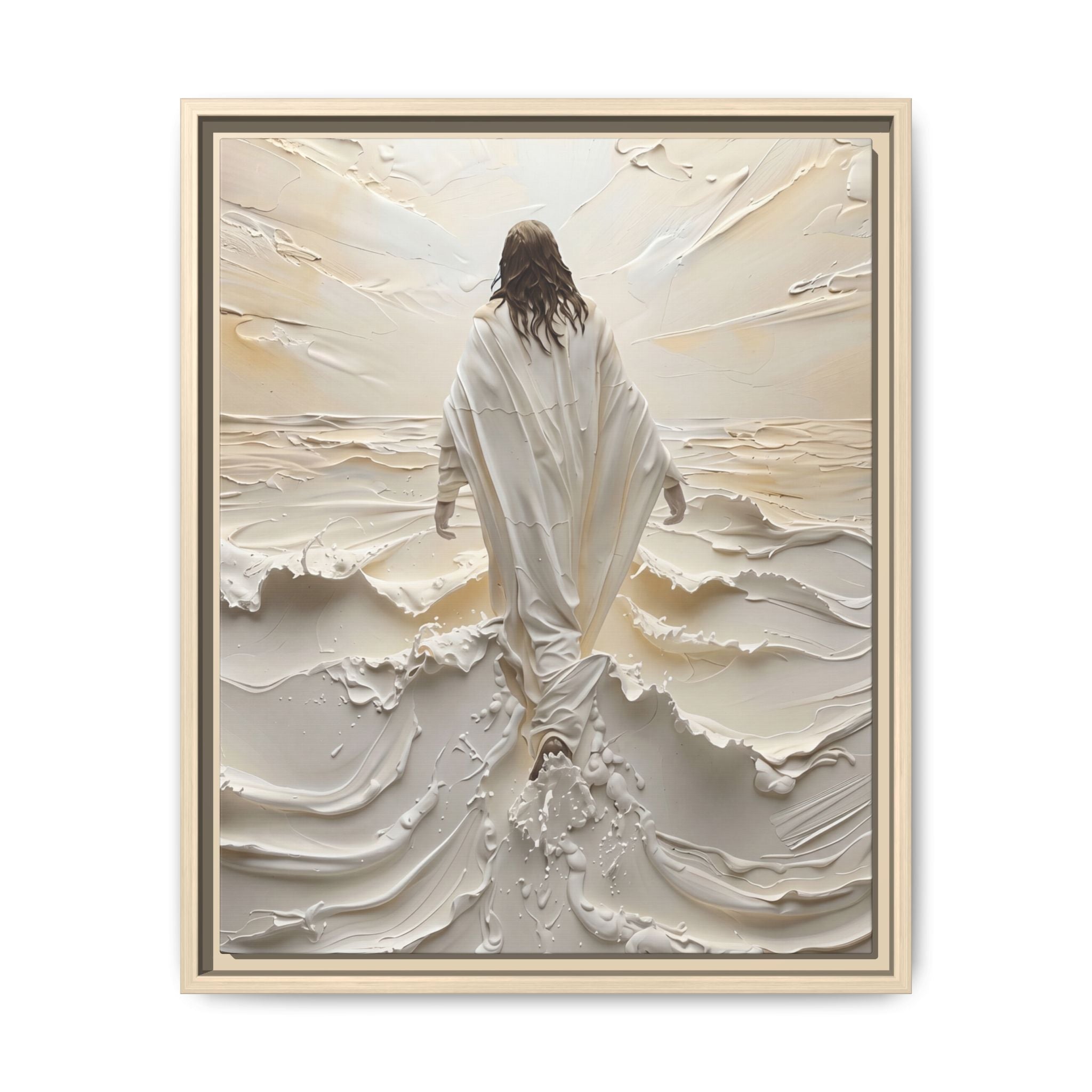 Christ Upon the Waves – Framed Canvas