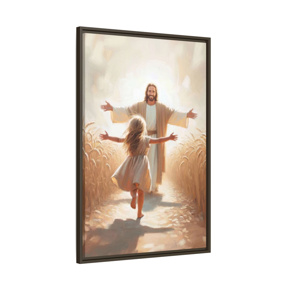 With Open Arms – Framed Canvas