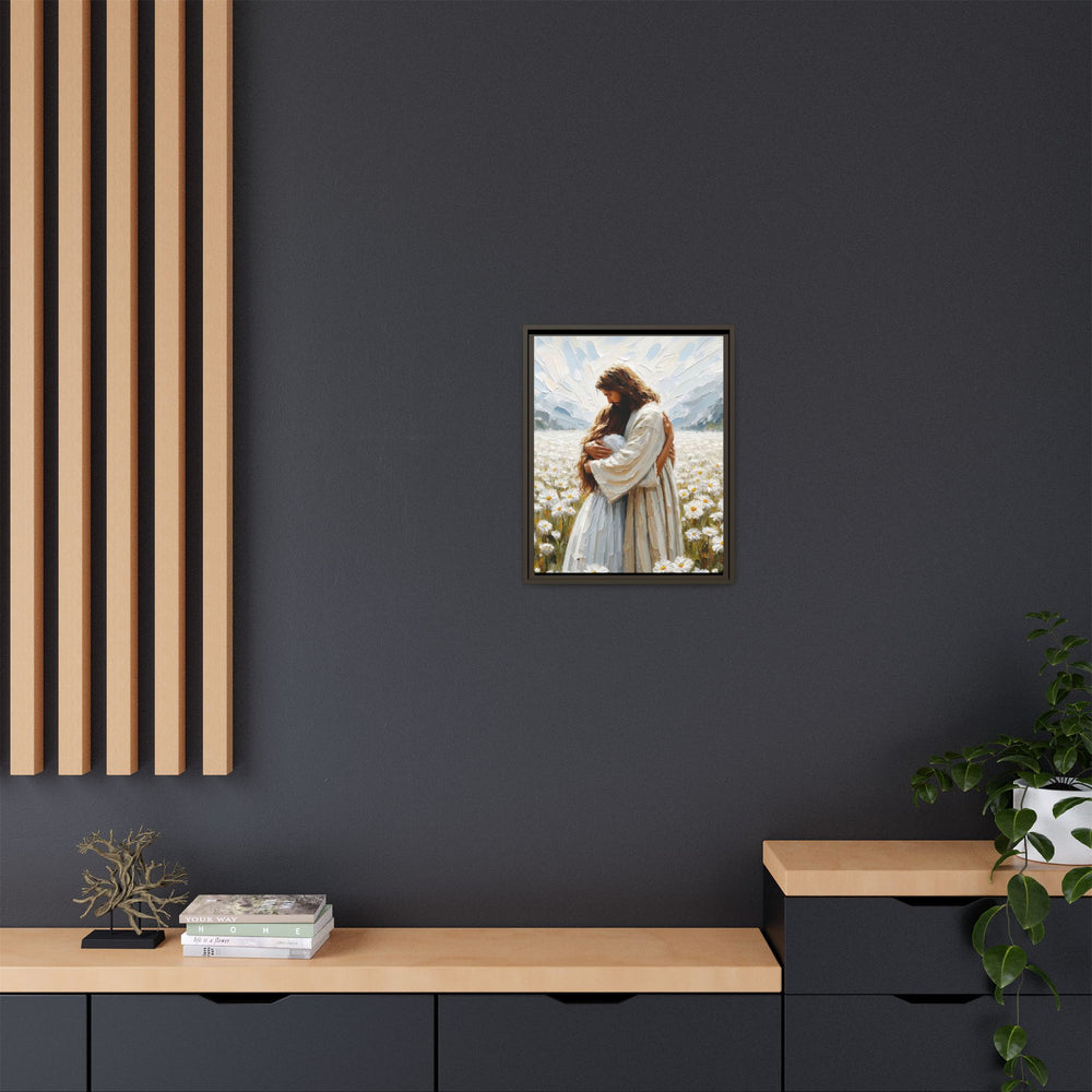 Held by Jesus – Framed Canvas