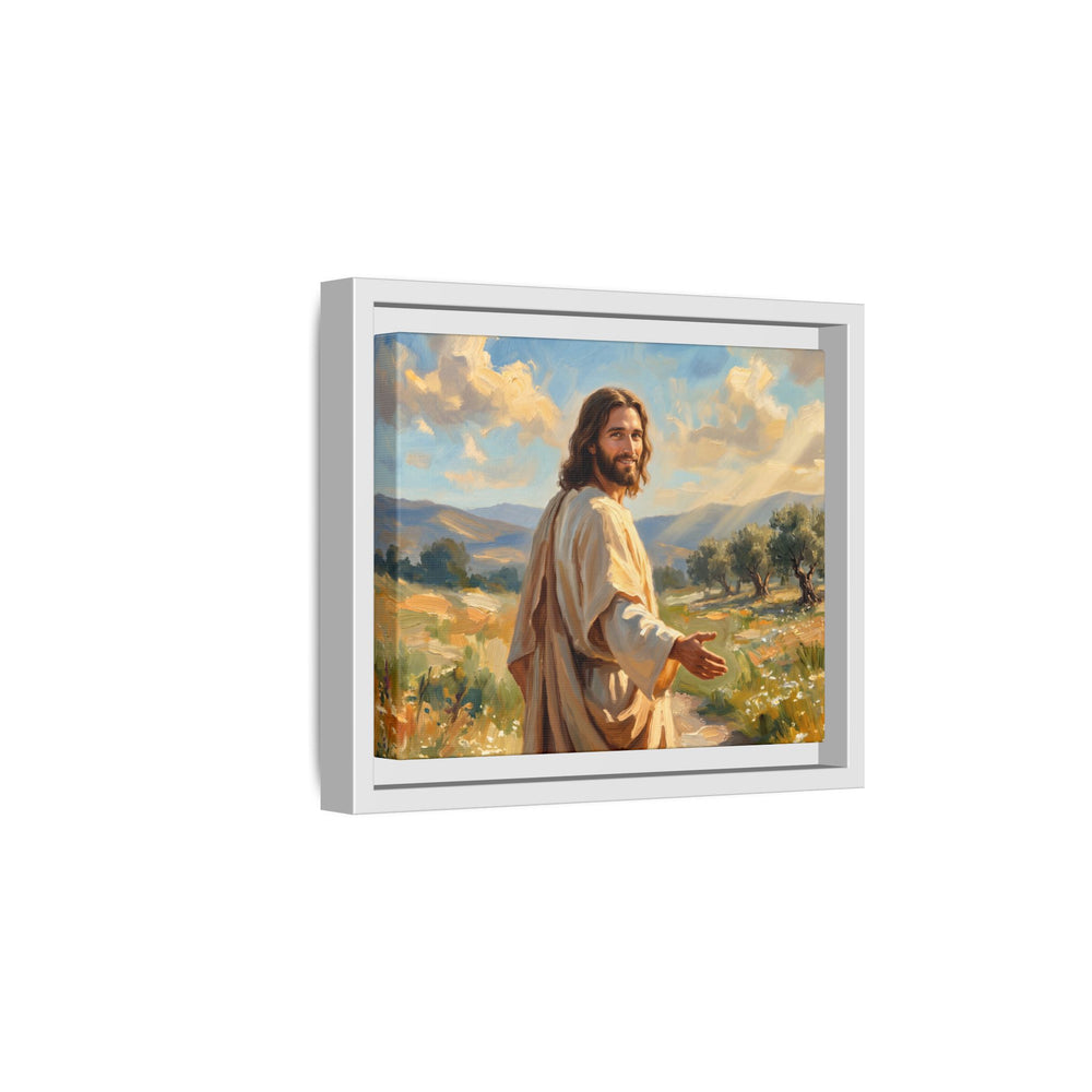 Running to Jesus – Framed Canvas