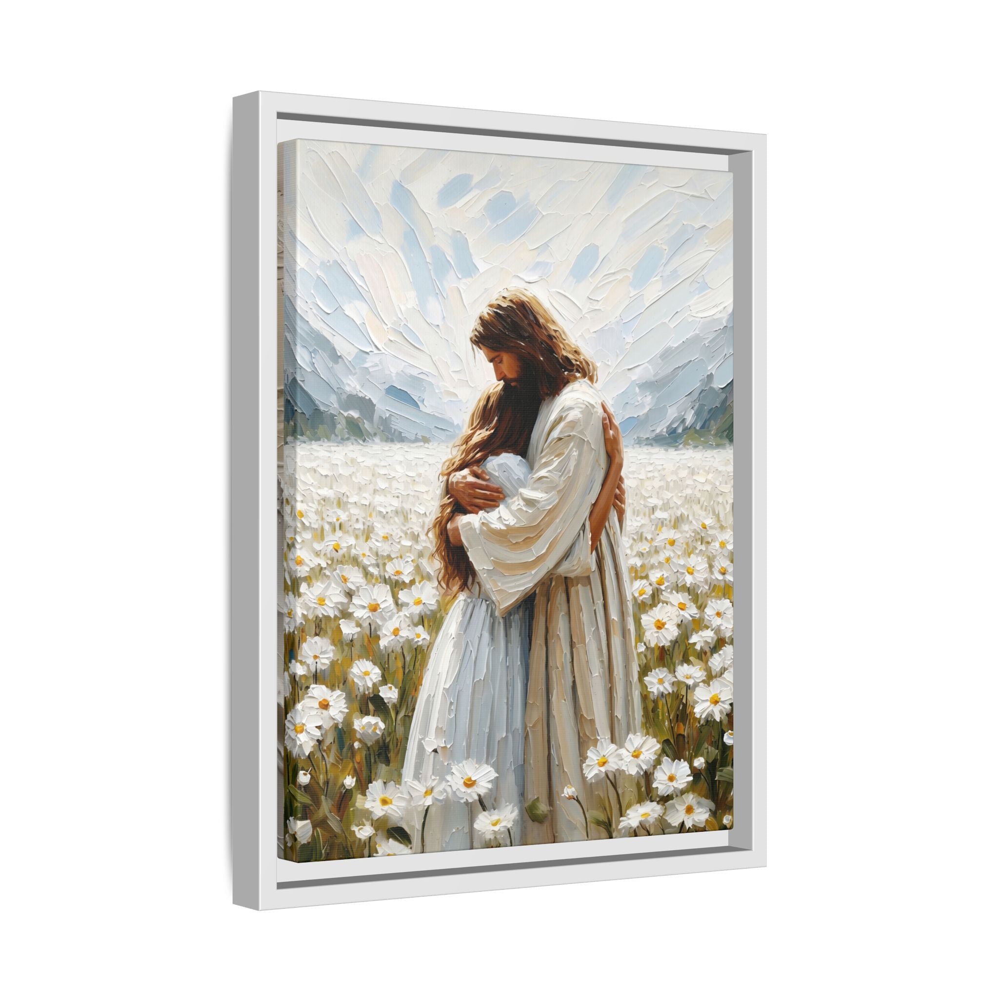 Held by Jesus – Framed Canvas