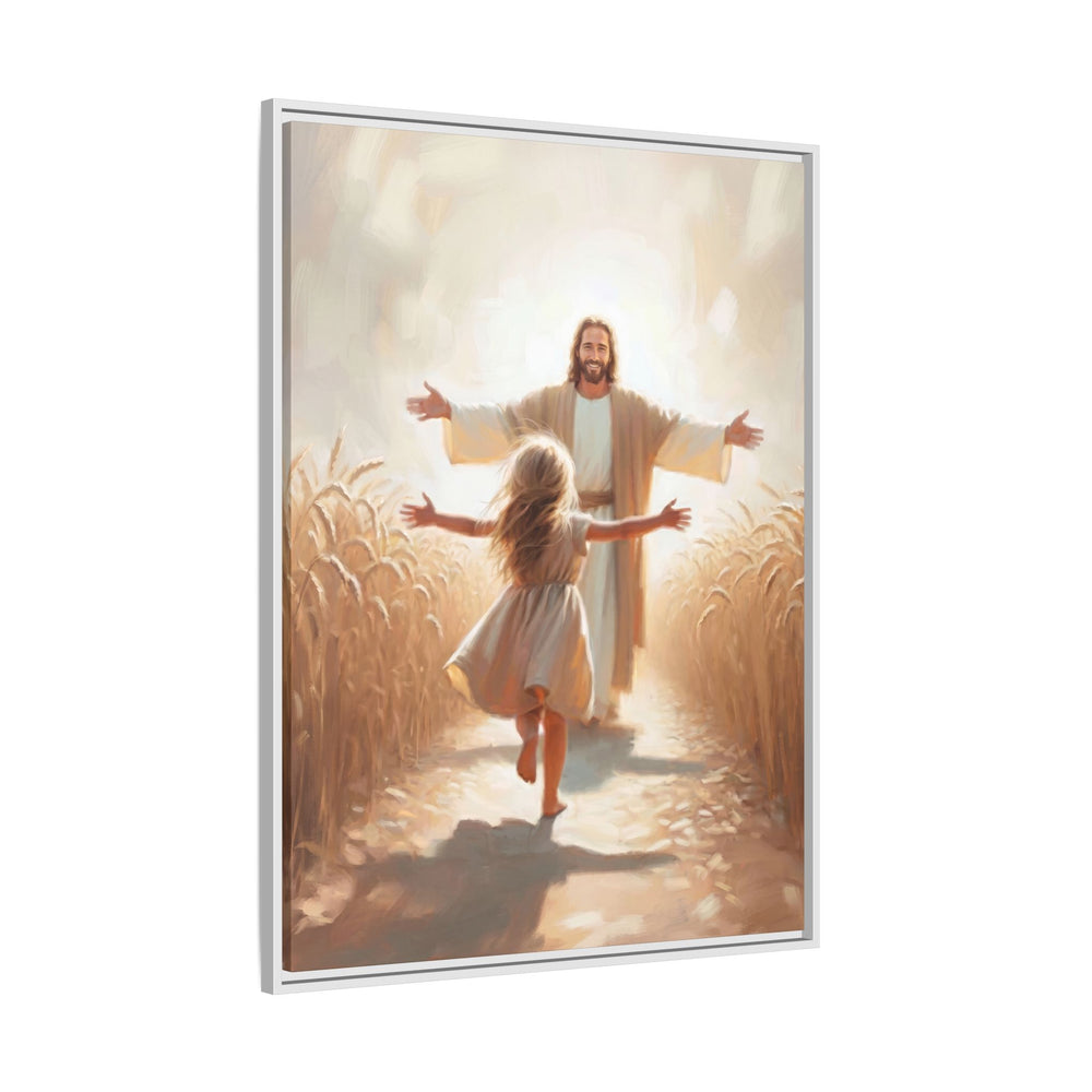 With Open Arms – Framed Canvas