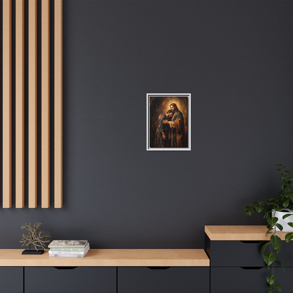 The Embrace of Christ – Framed Canvas