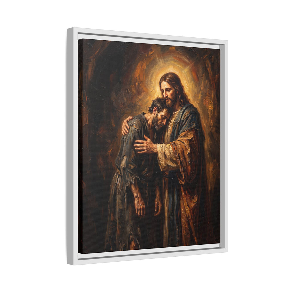 The Embrace of Christ – Framed Canvas
