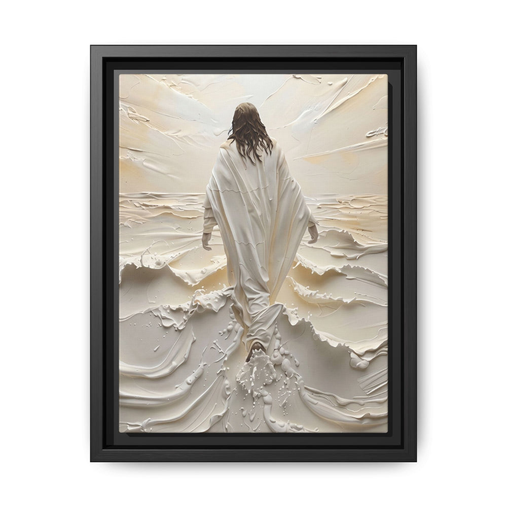 Christ Upon the Waves – Framed Canvas