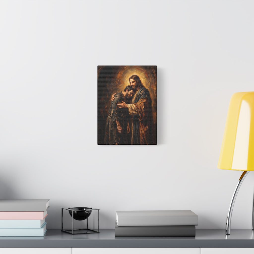 Die Umarmung Christi – Leinwand