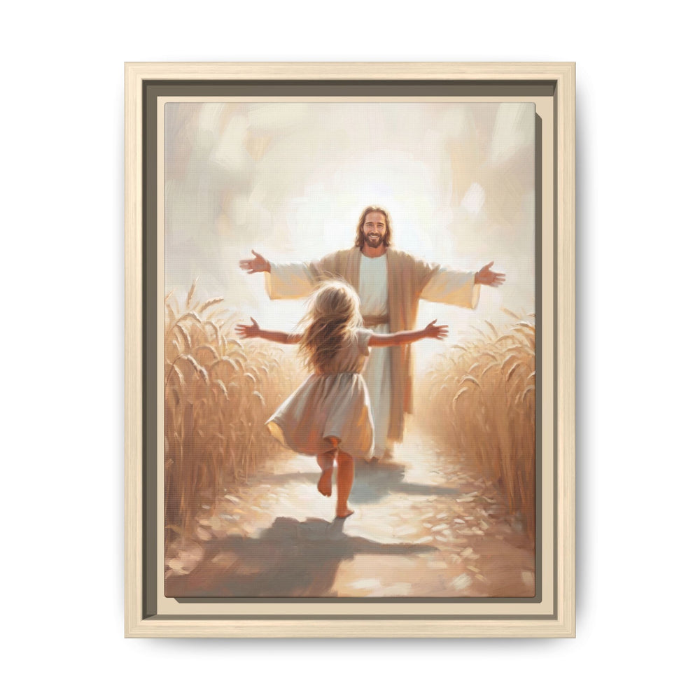 With Open Arms – Framed Canvas