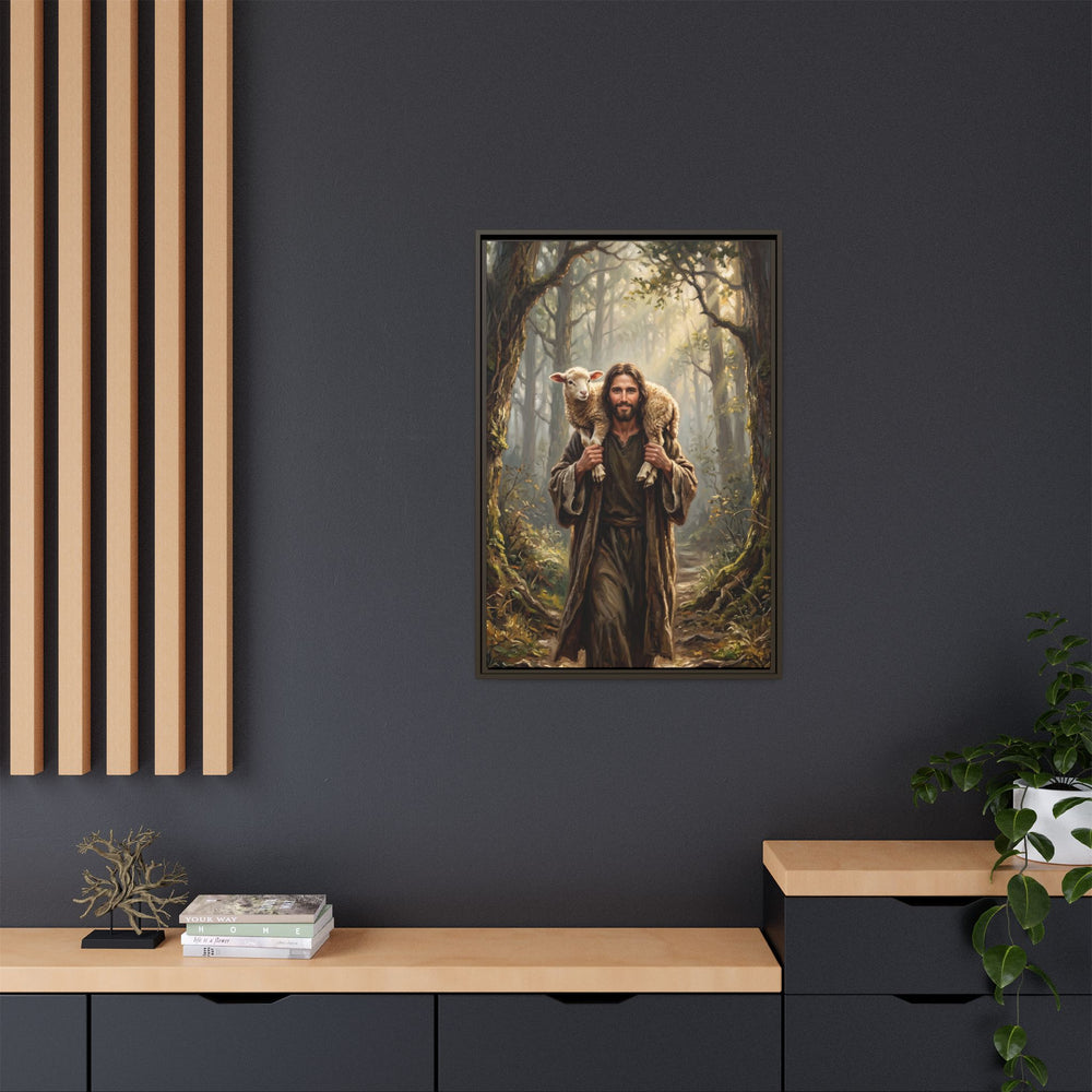 Jesus and the Child – Framed Canvas