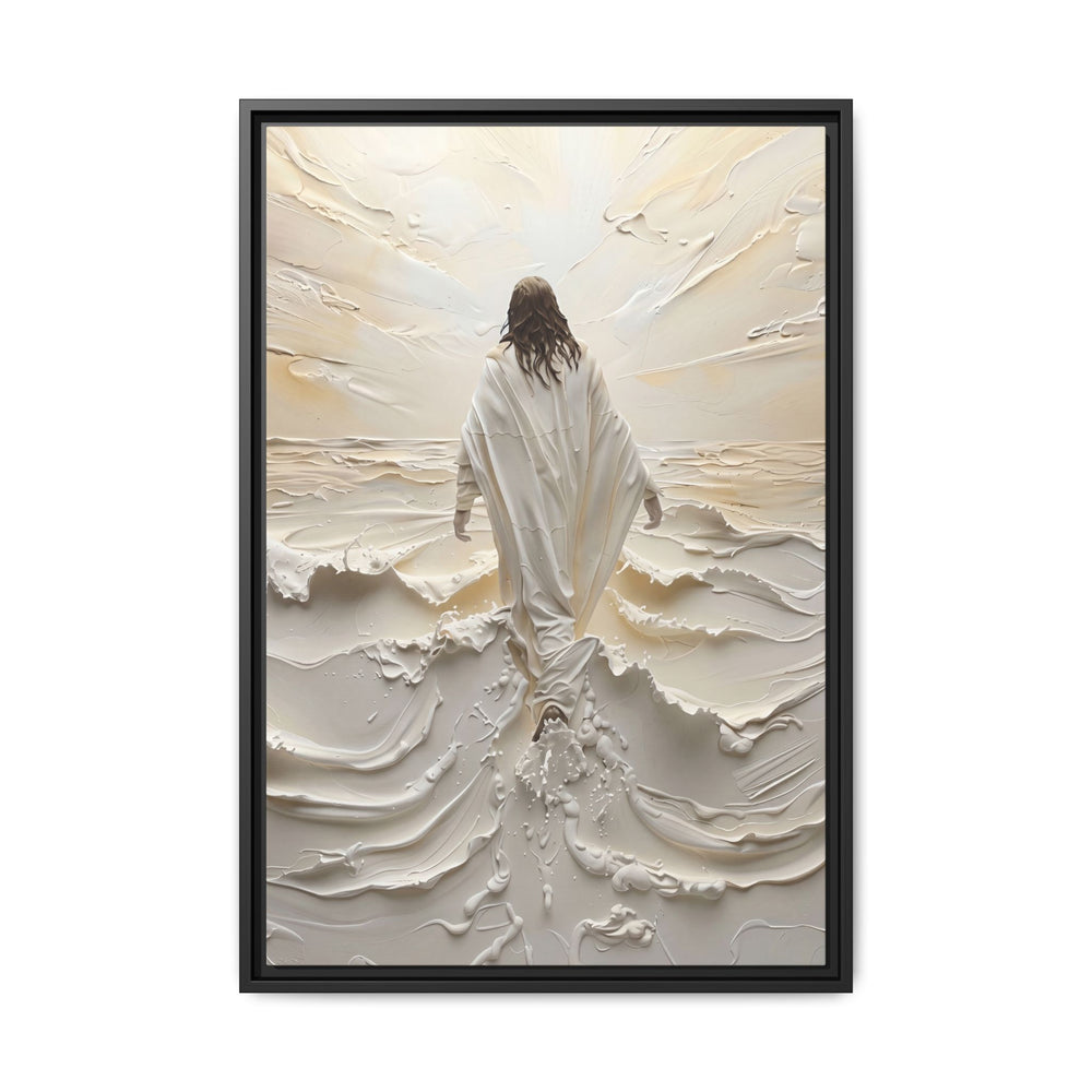 Christ Upon the Waves – Framed Canvas