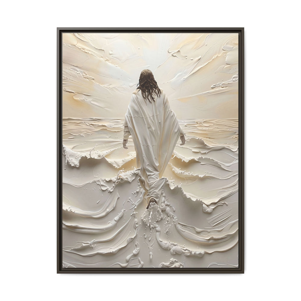 Christ Upon the Waves – Framed Canvas