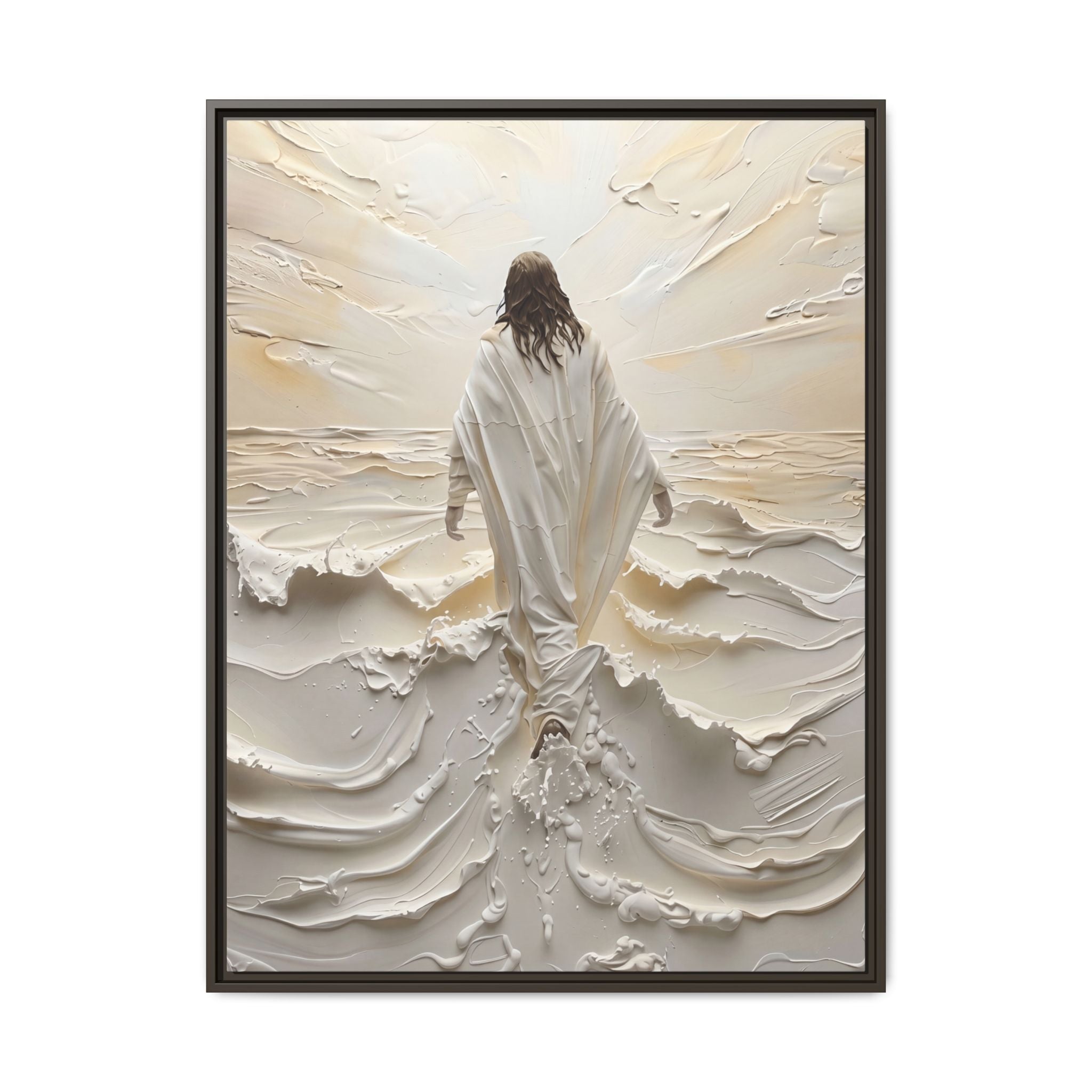 Christ Upon the Waves – Framed Canvas
