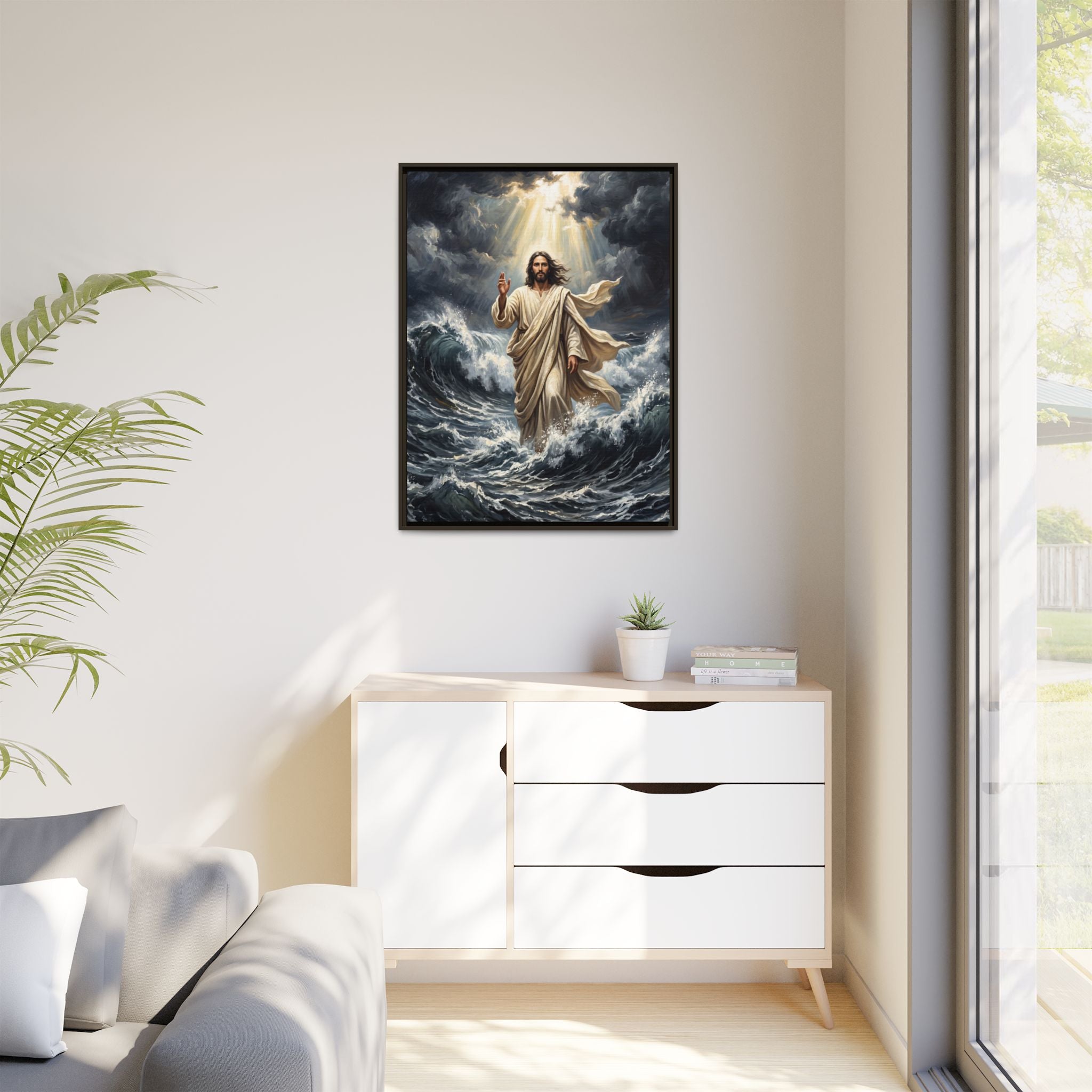 Master of the Storm – Framed Canvas