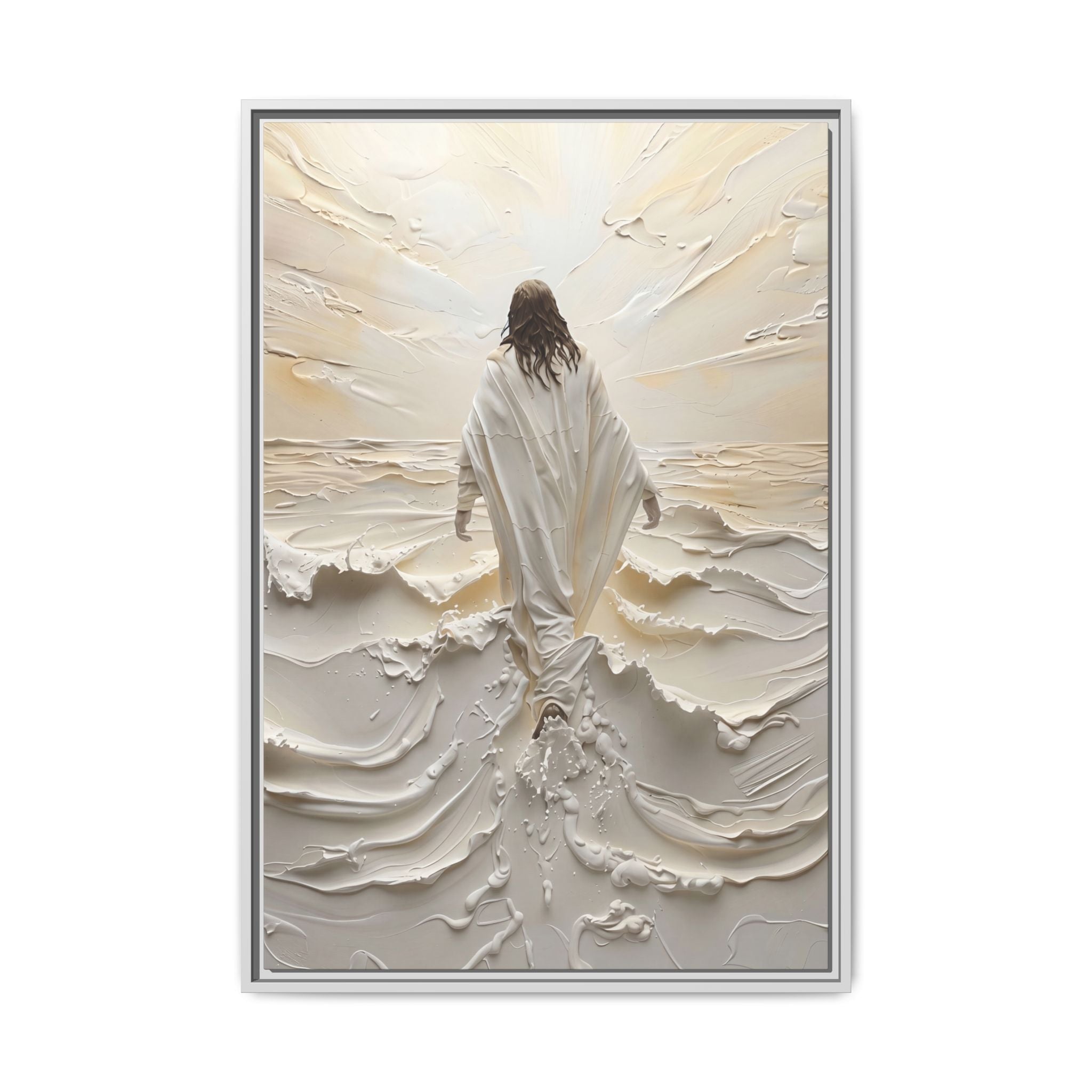 Christ Upon the Waves – Framed Canvas