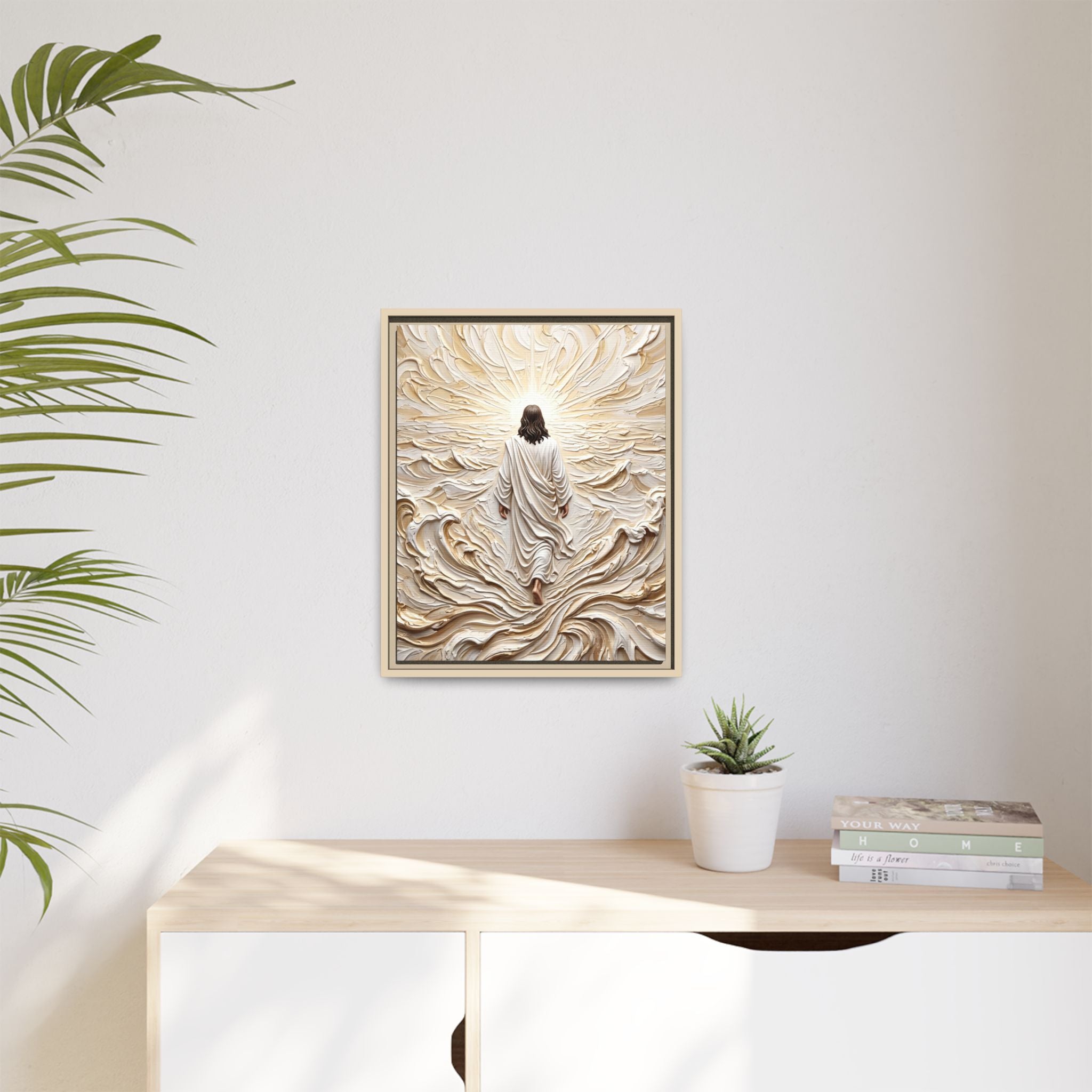 Surrendered in Prayer – Framed Canvas