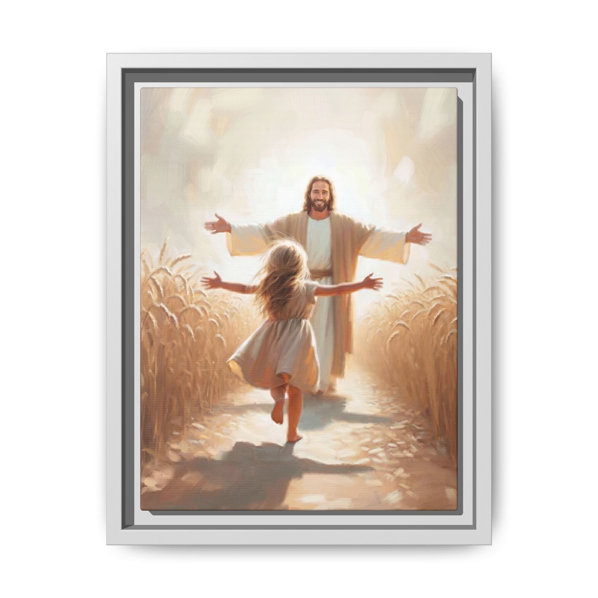With Open Arms – Framed Canvas