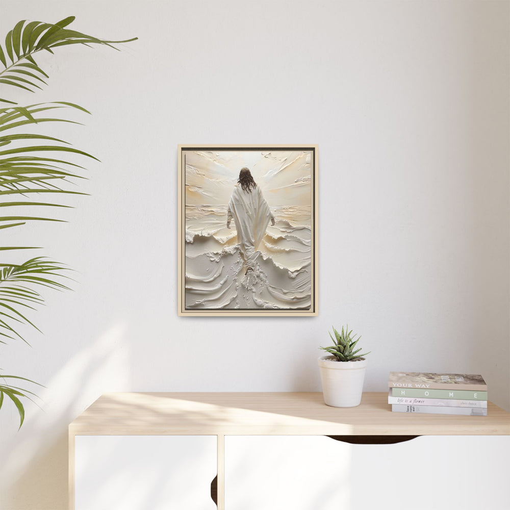 Christ Upon the Waves – Framed Canvas