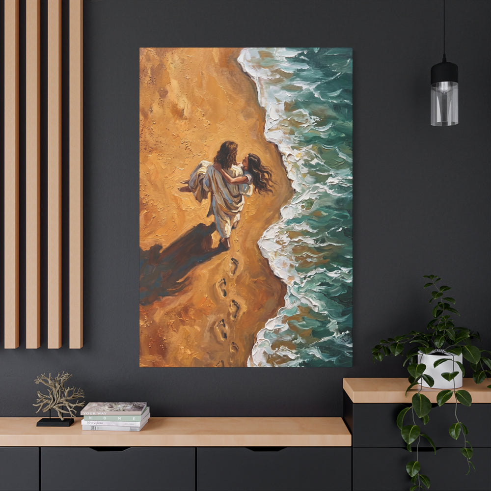 Carried in His Arms – Canvas
