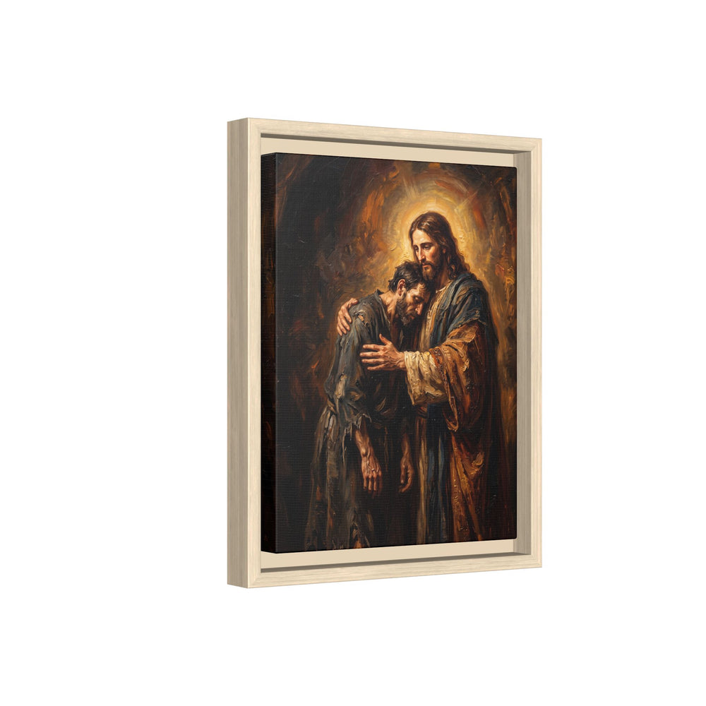 The Embrace of Christ – Framed Canvas