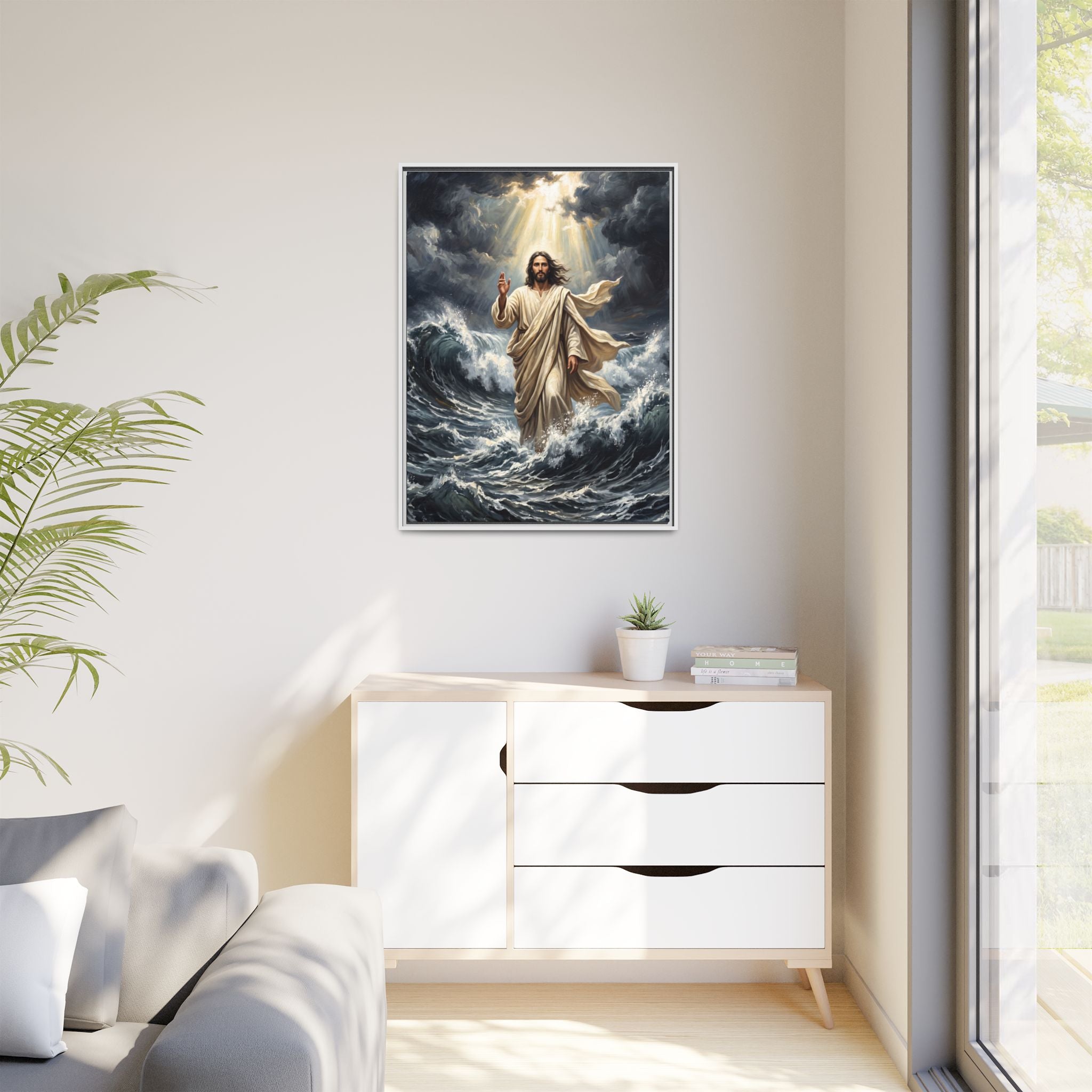 Master of the Storm – Framed Canvas
