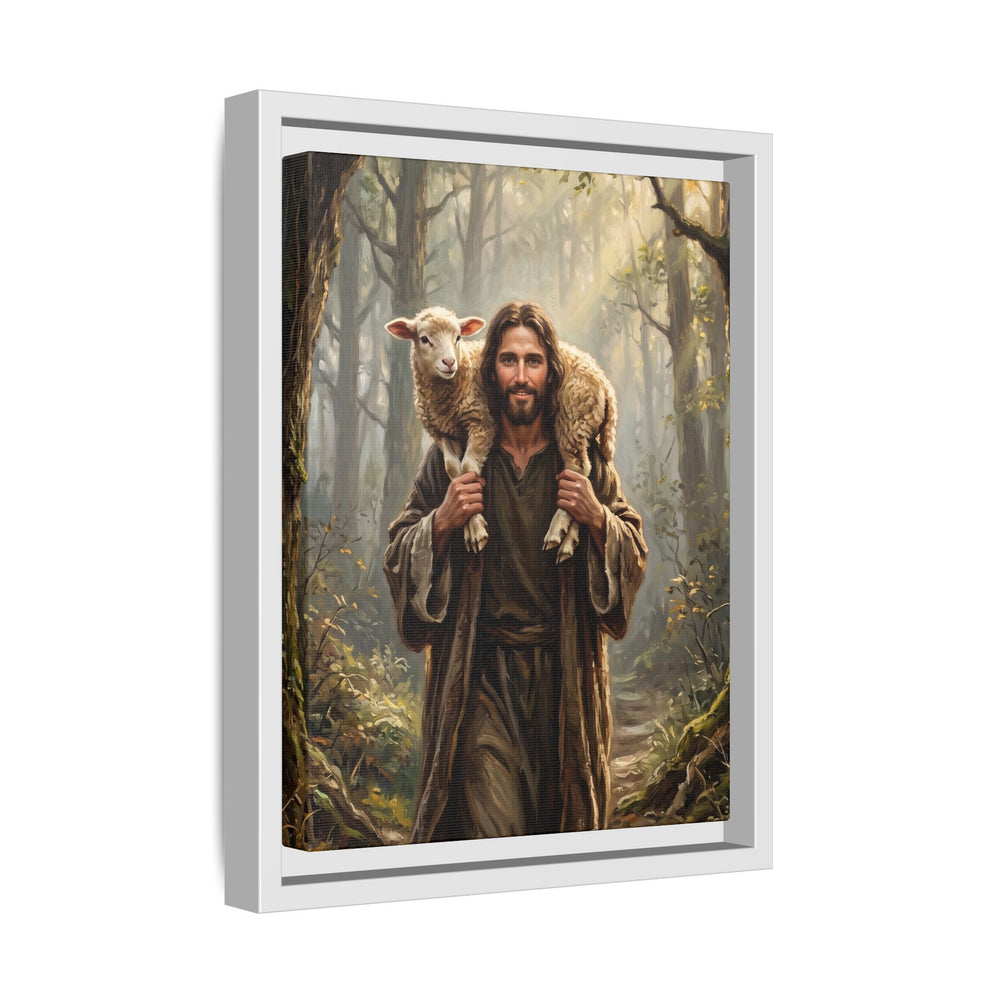 Jesus and the Child – Framed Canvas