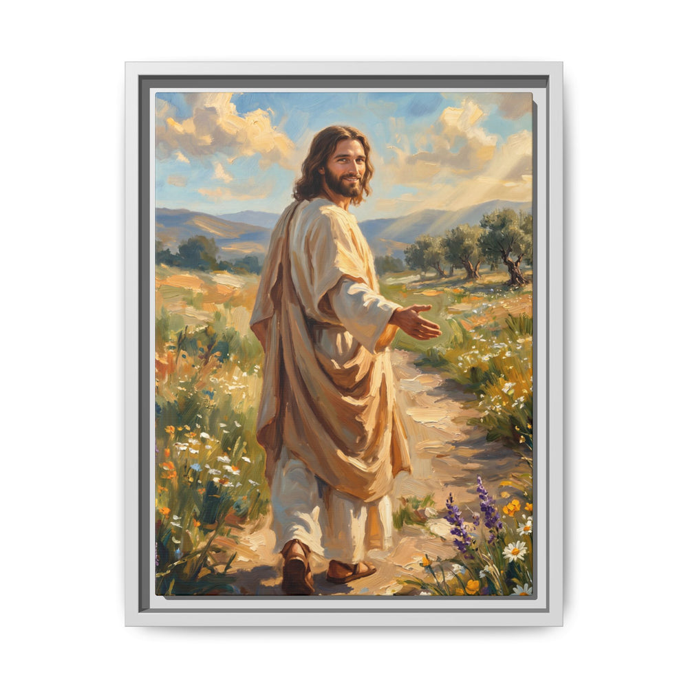 Running to Jesus – Framed Canvas