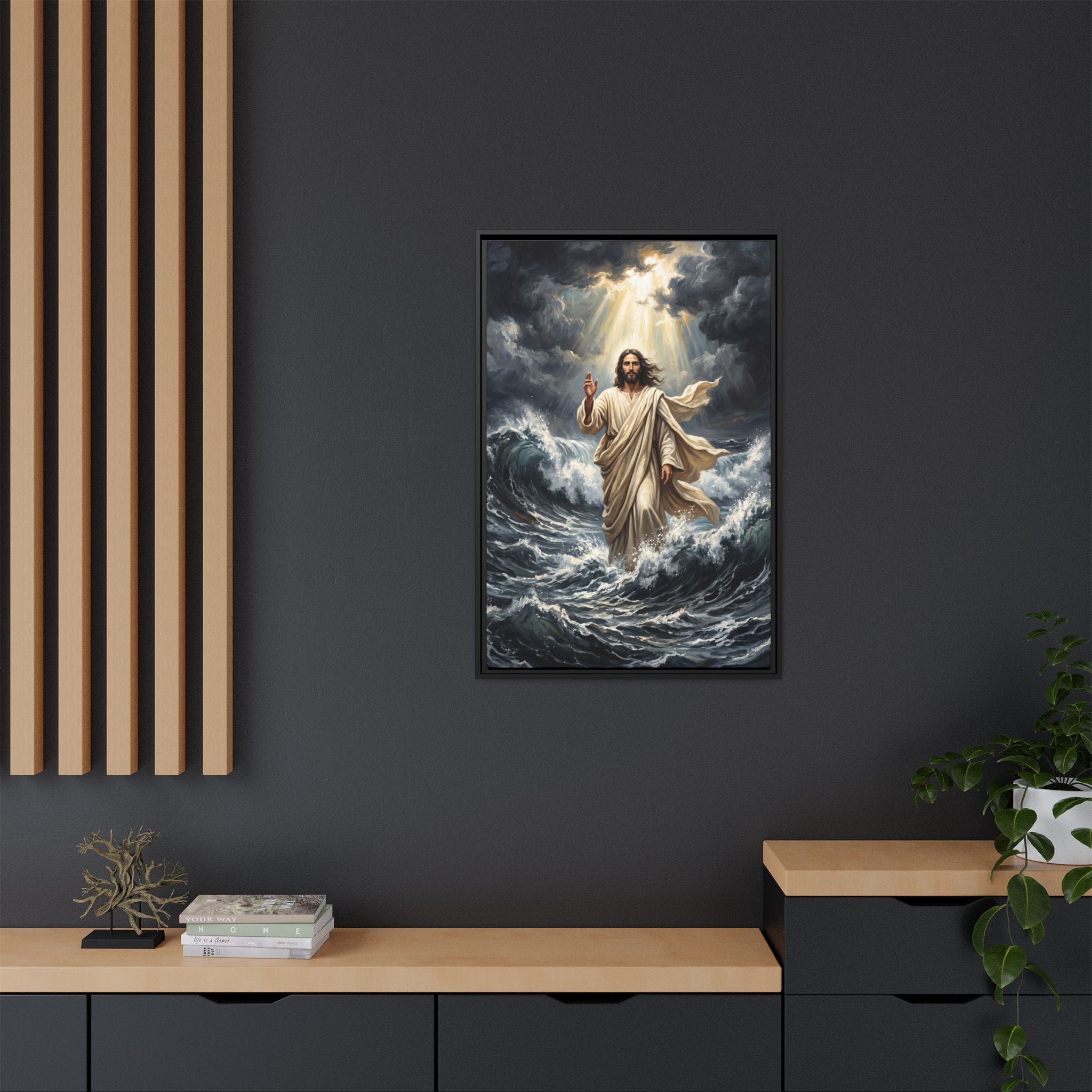 Master of the Storm – Framed Canvas