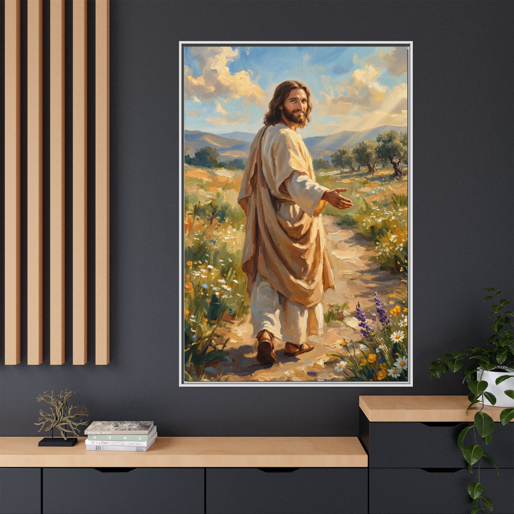 Running to Jesus – Framed Canvas