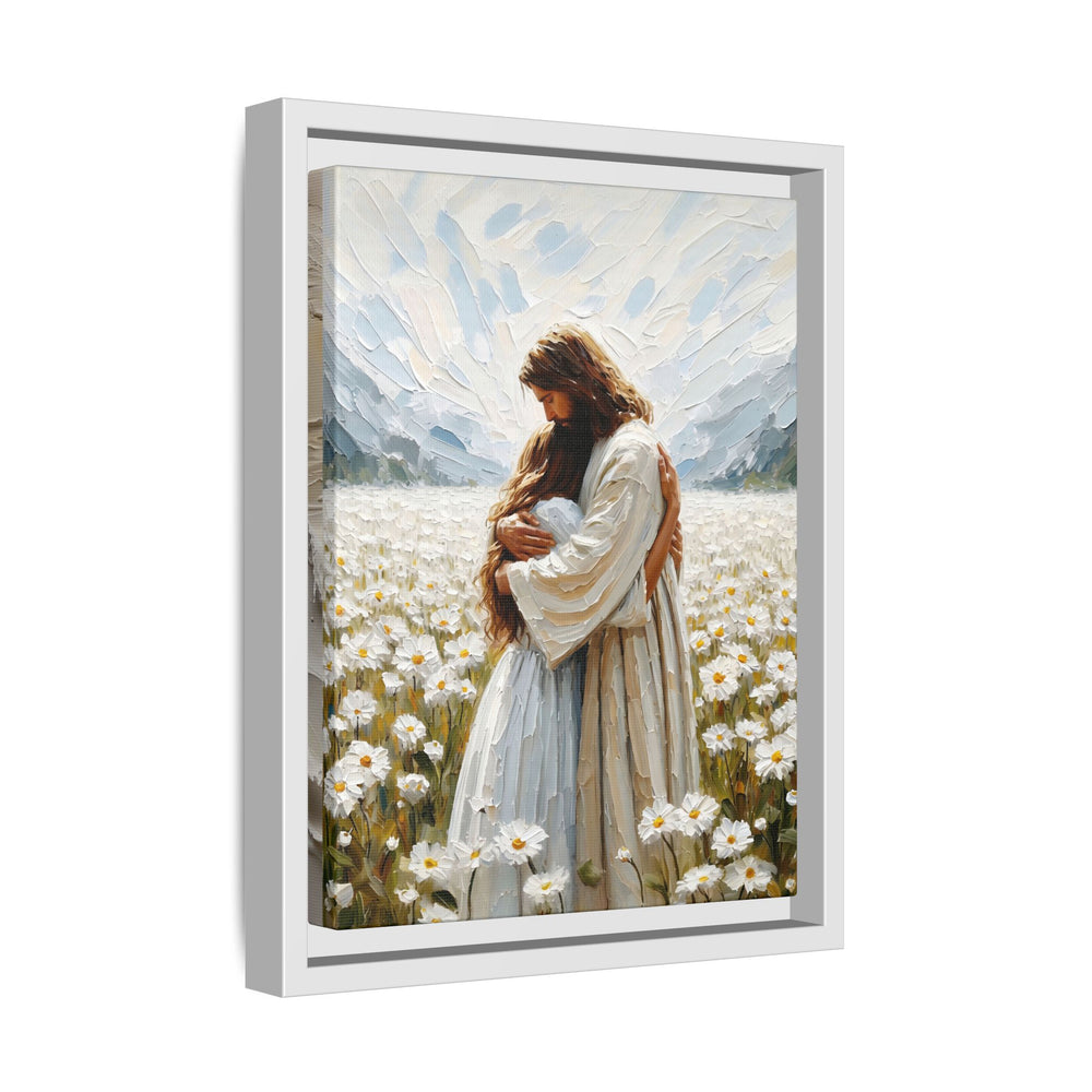 Held by Jesus – Framed Canvas