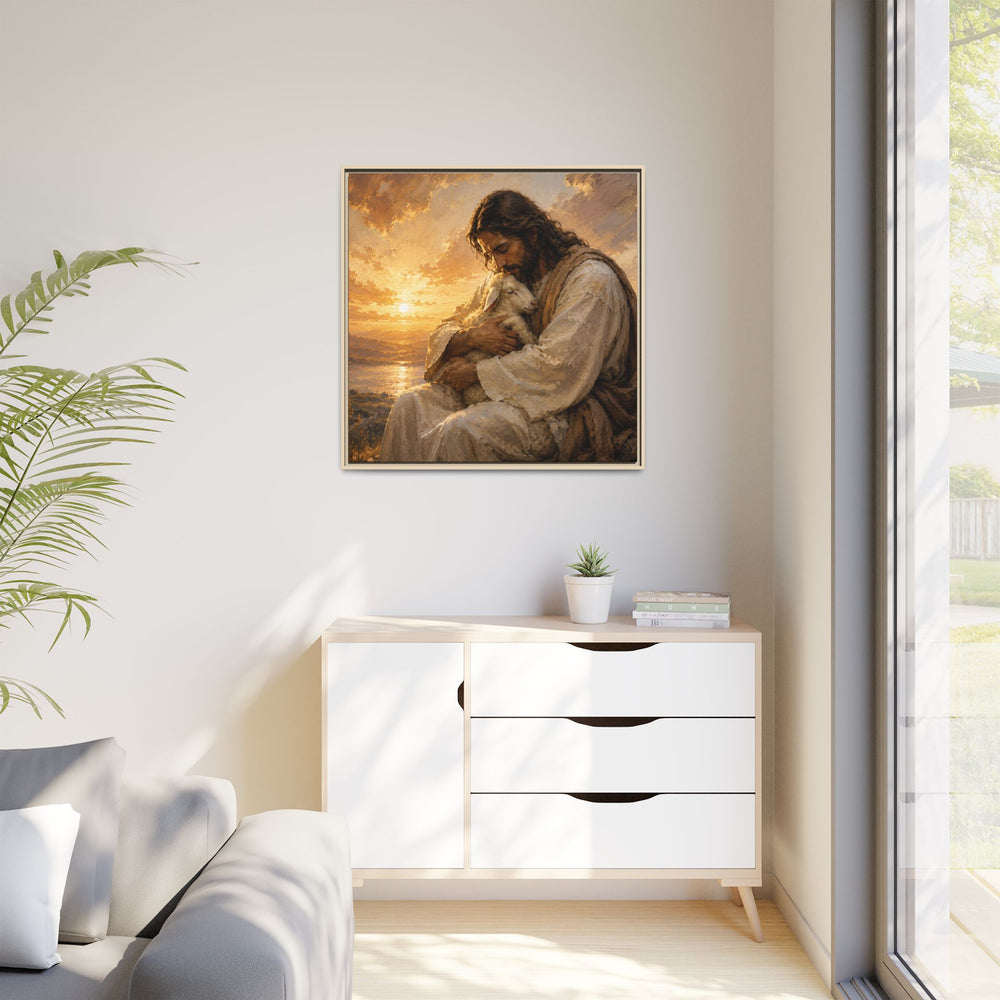 Comfort in His Presence – Framed Canvas