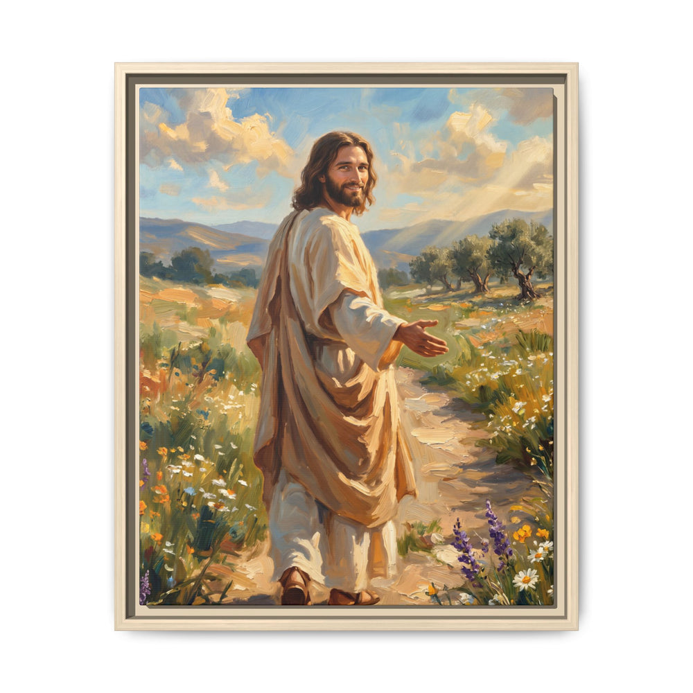Running to Jesus – Framed Canvas