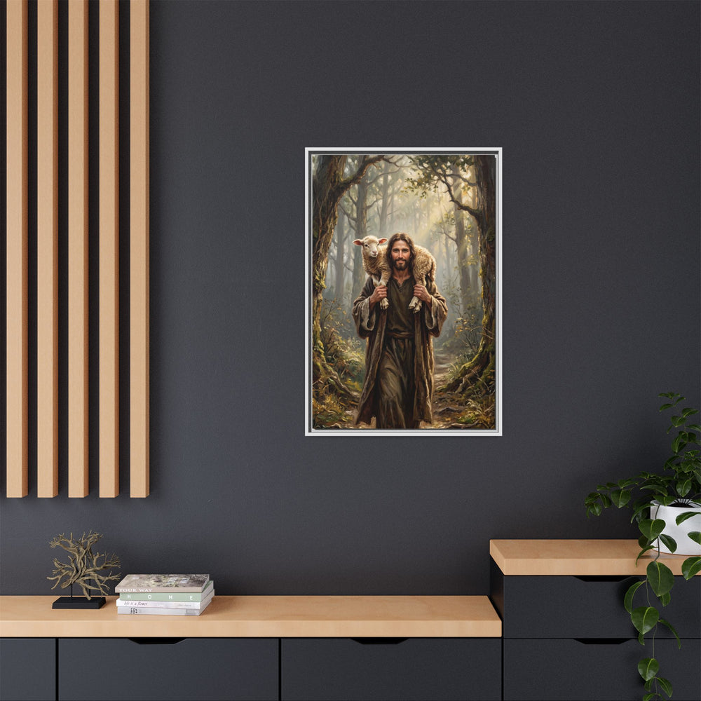 Jesus and the Child – Framed Canvas
