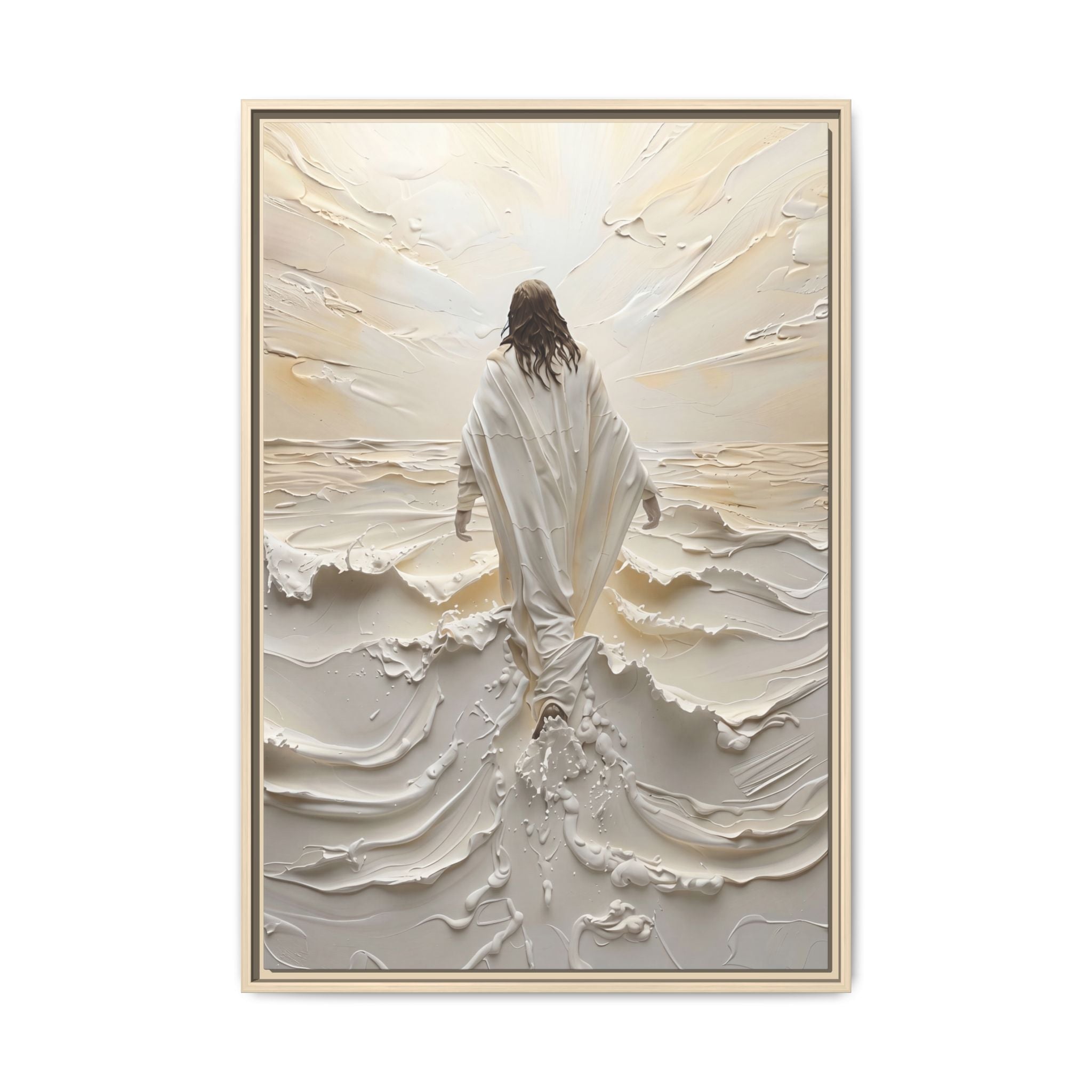 Christ Upon the Waves – Framed Canvas