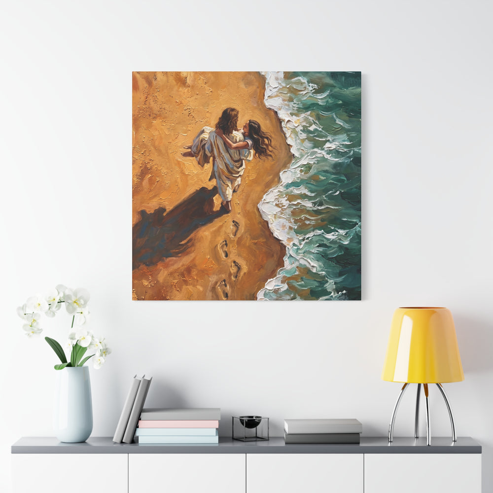 Carried in His Arms – Canvas