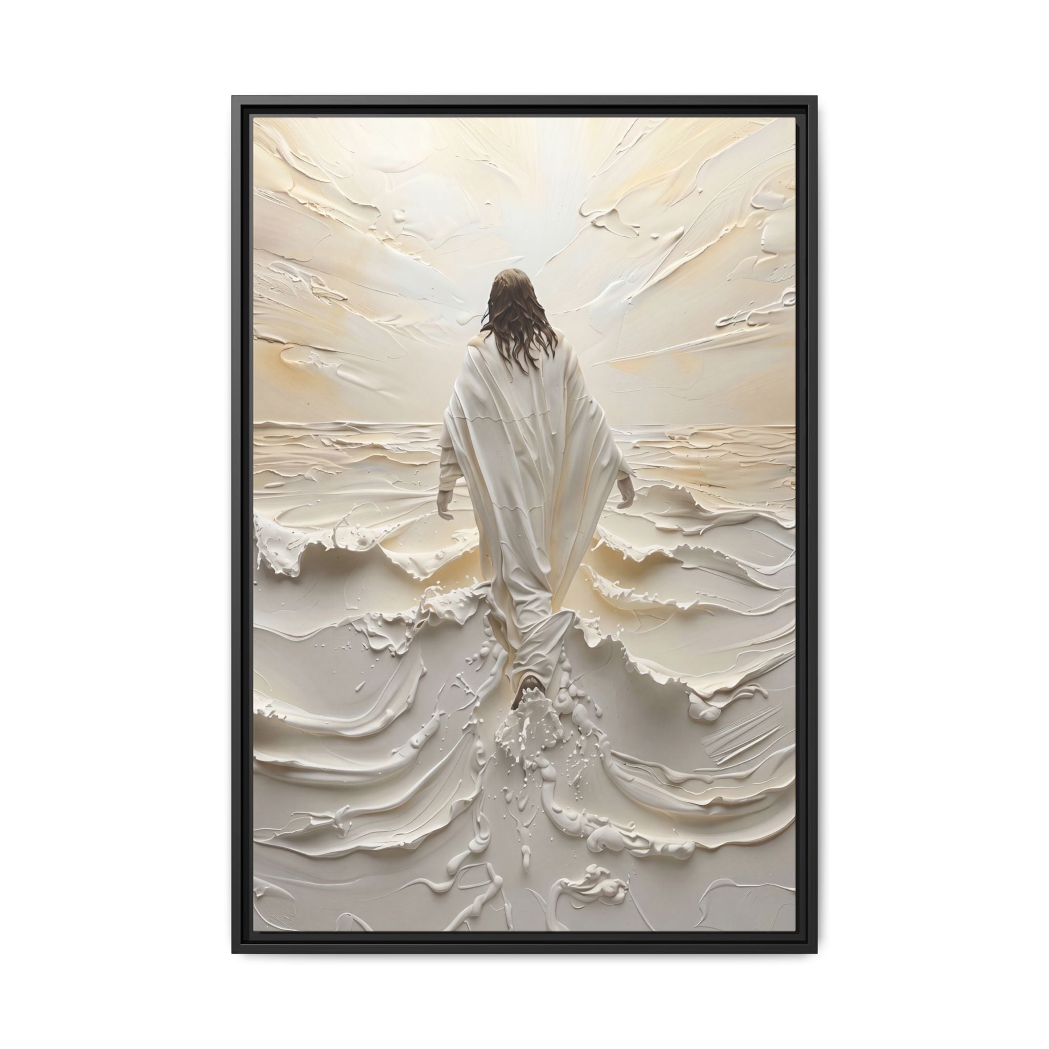 Christ Upon the Waves – Framed Canvas