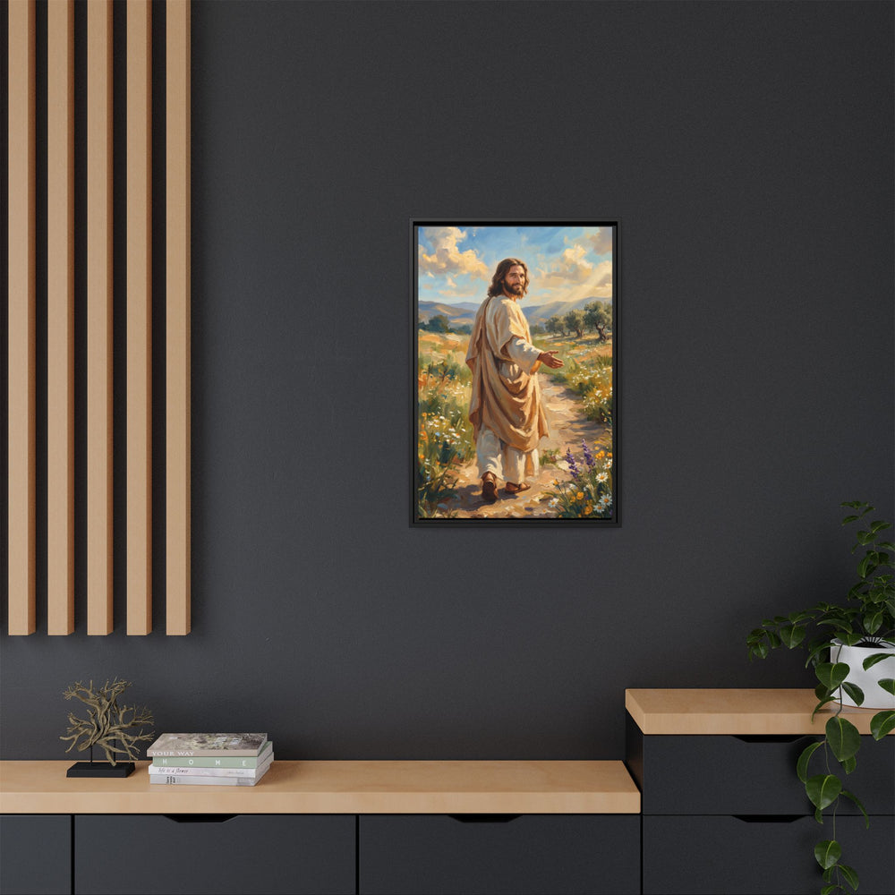 Running to Jesus – Framed Canvas