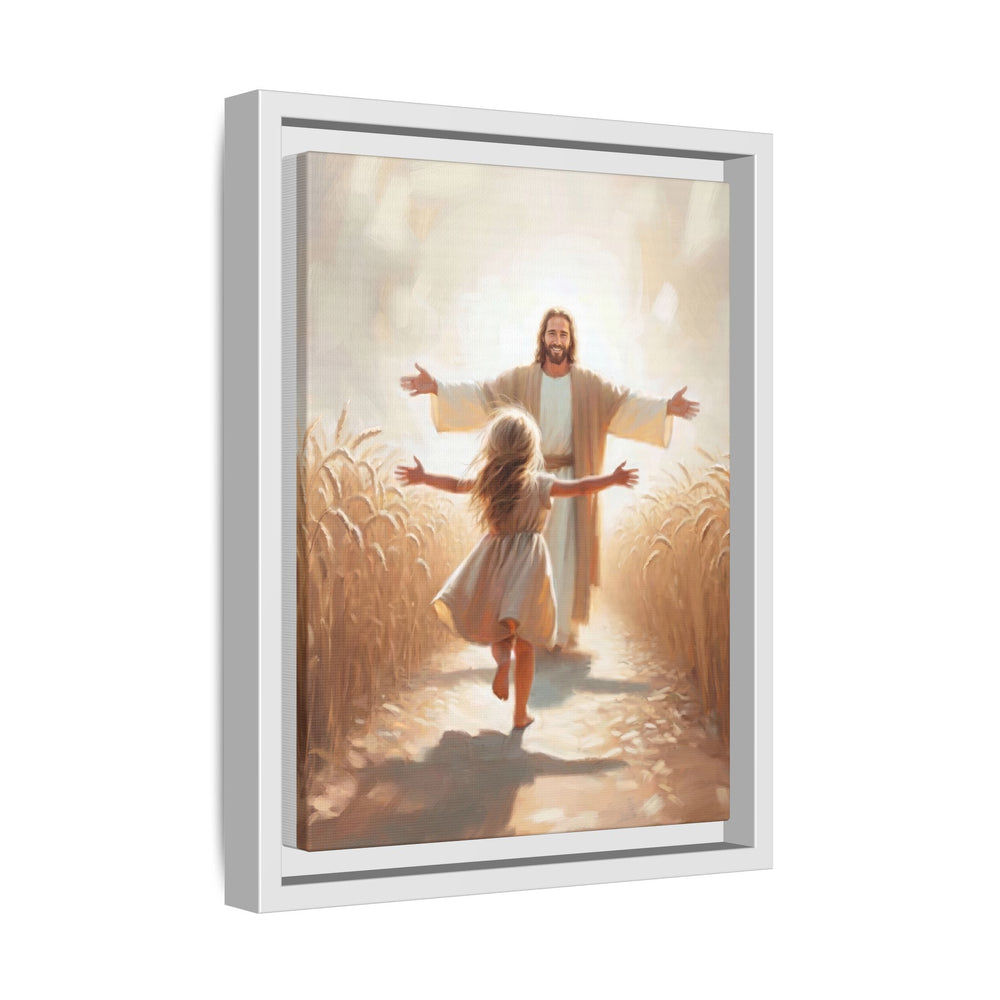 With Open Arms – Framed Canvas