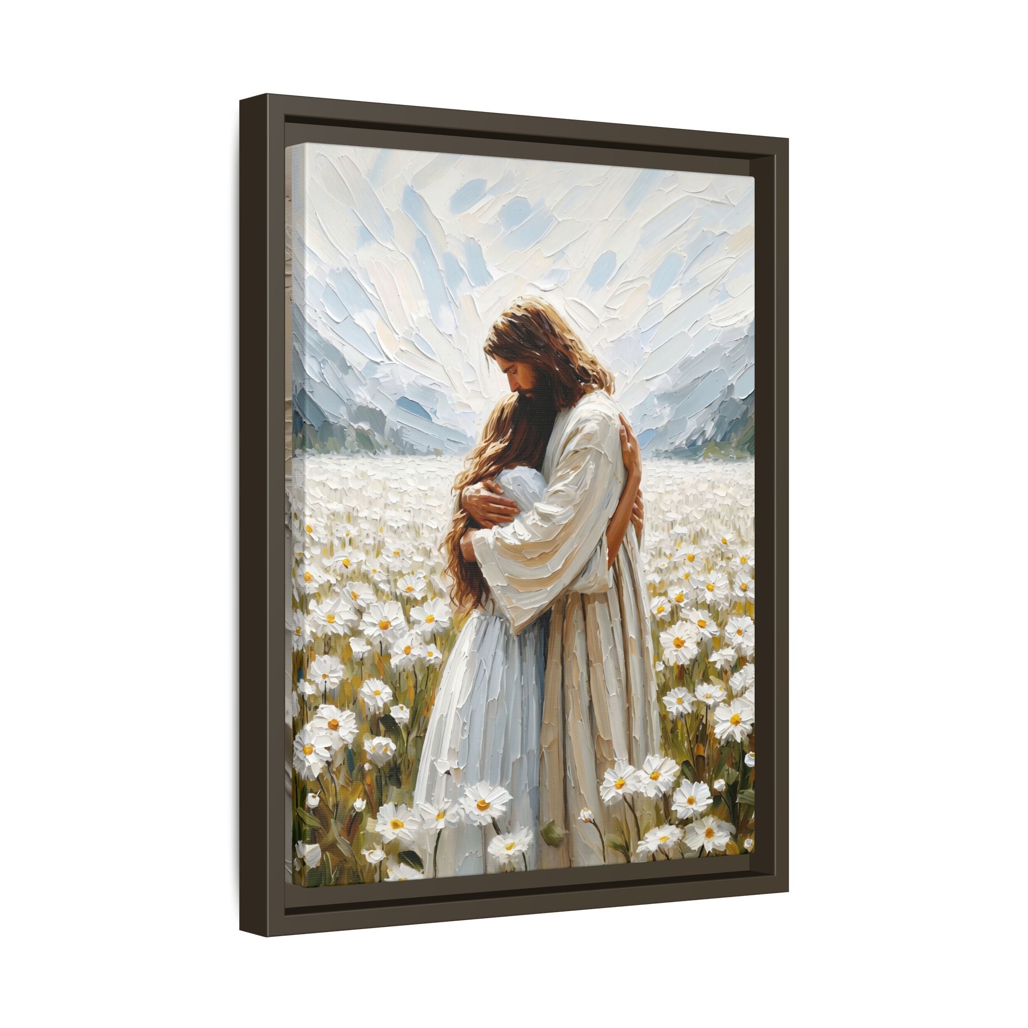 Held by Jesus – Framed Canvas