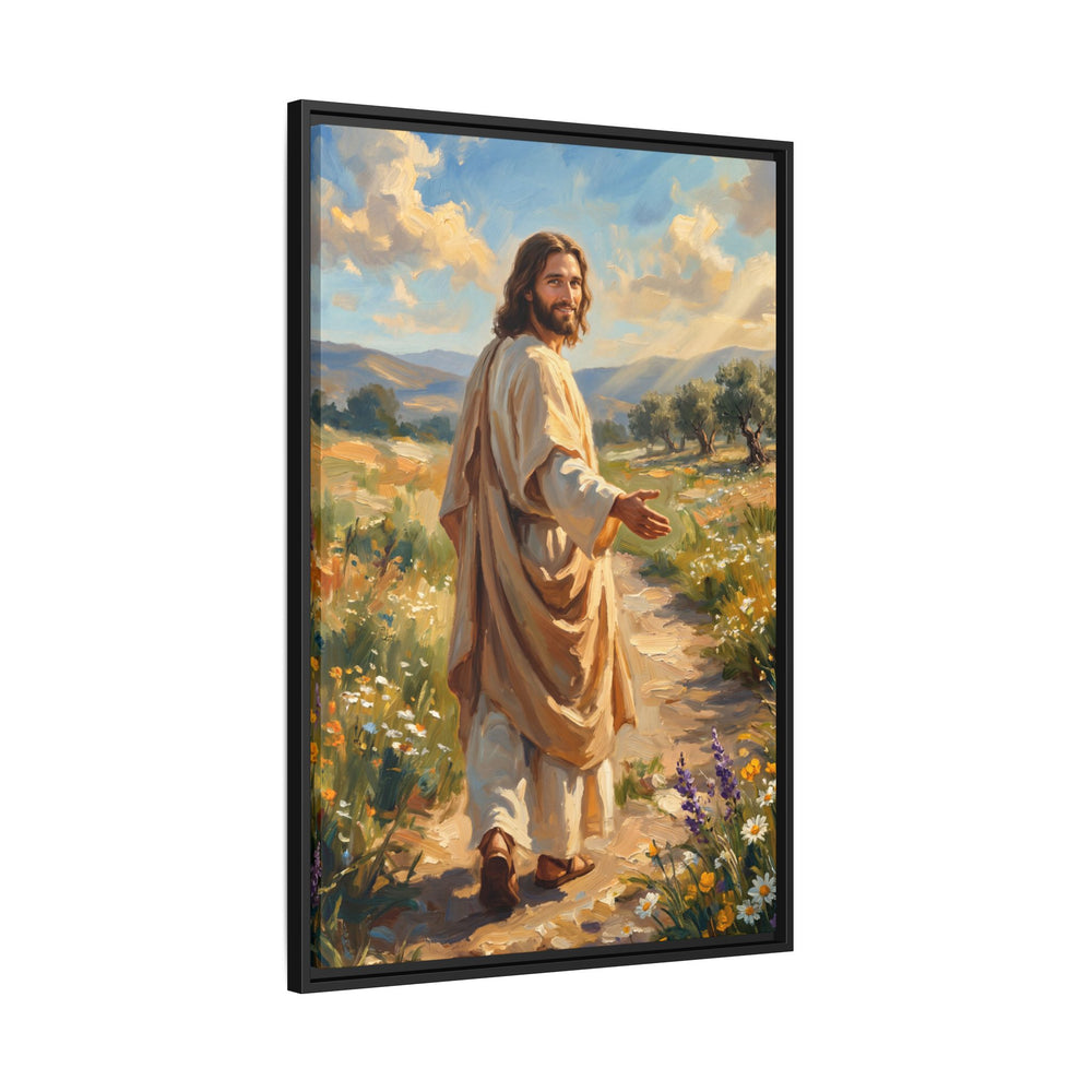 Running to Jesus – Framed Canvas